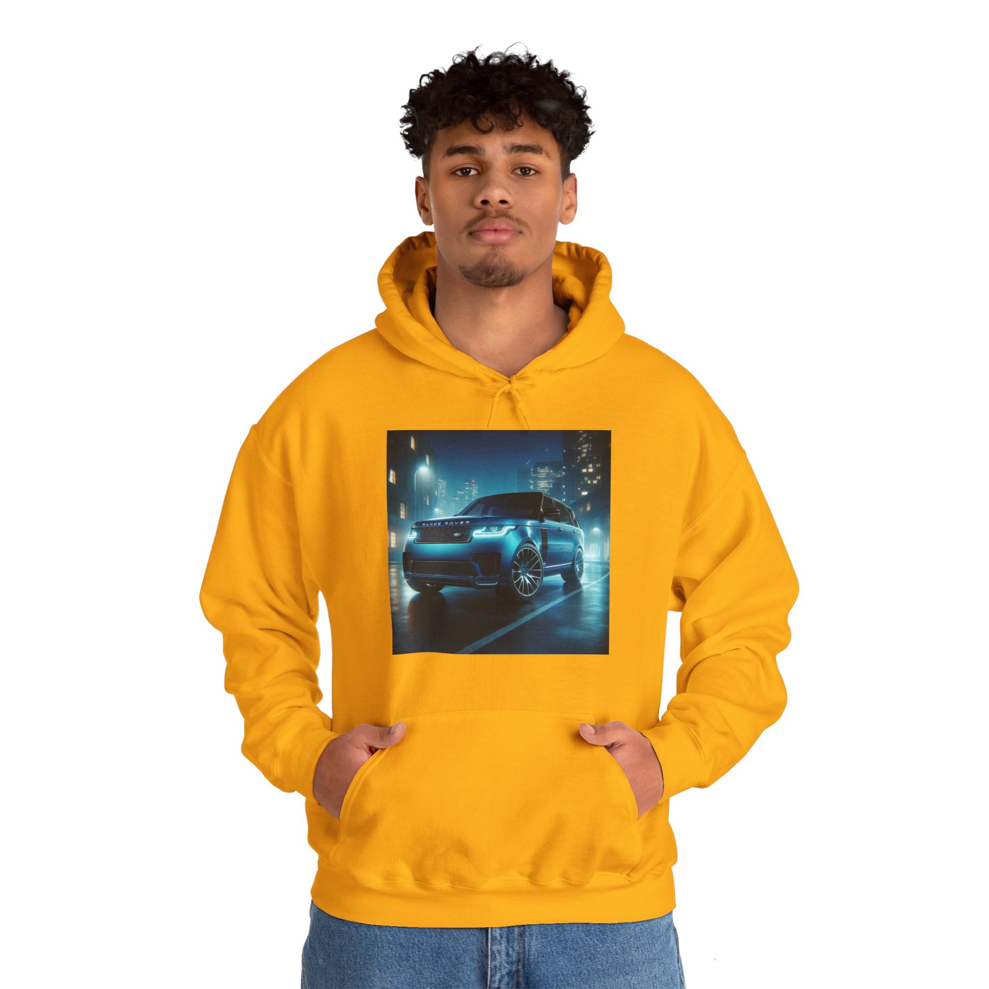Blue Range Rover Hoodie Hoodie Printify