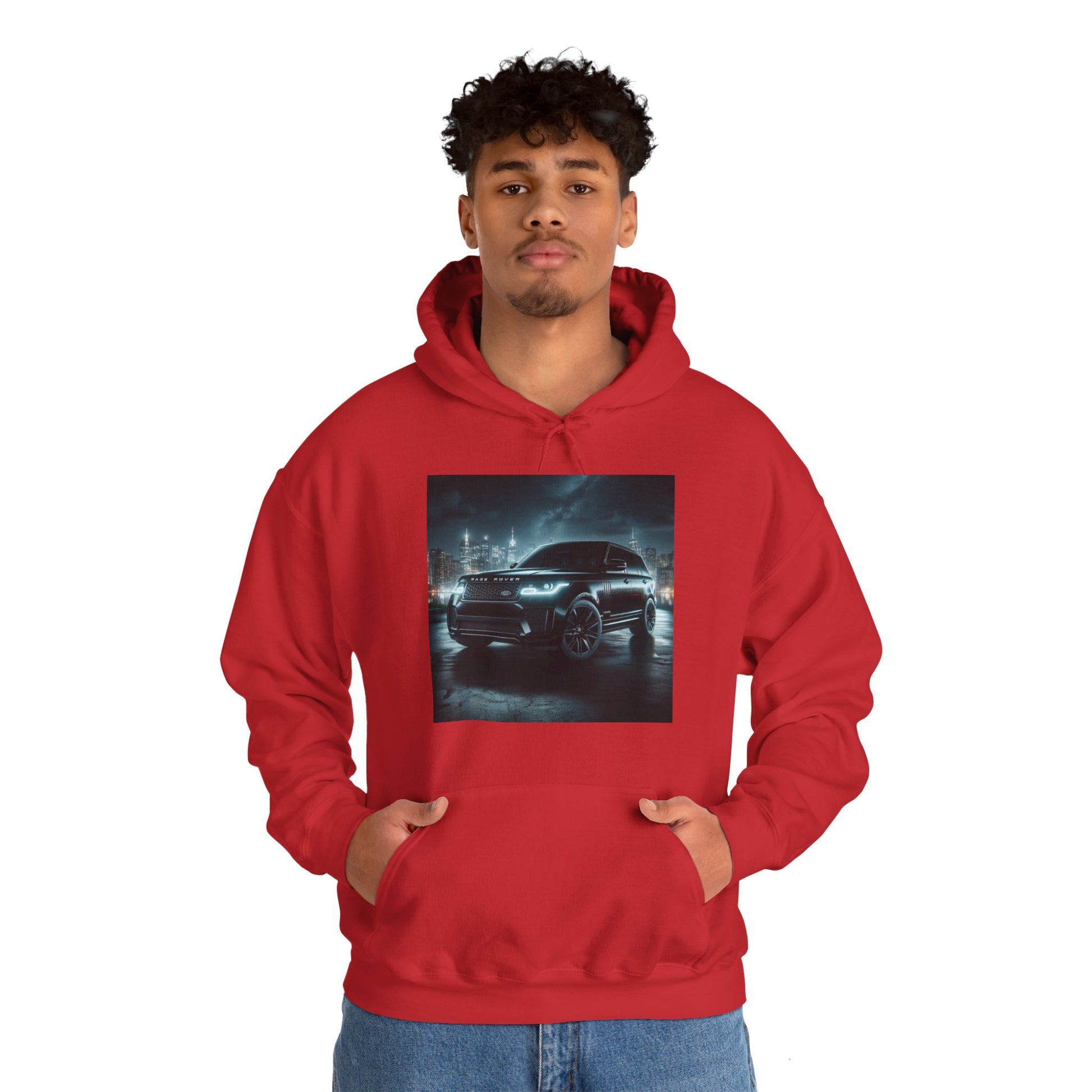 Black Range Rover Hoodie Hoodie Printify