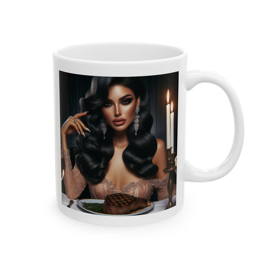 Elegant Meal Mug Mug Printify