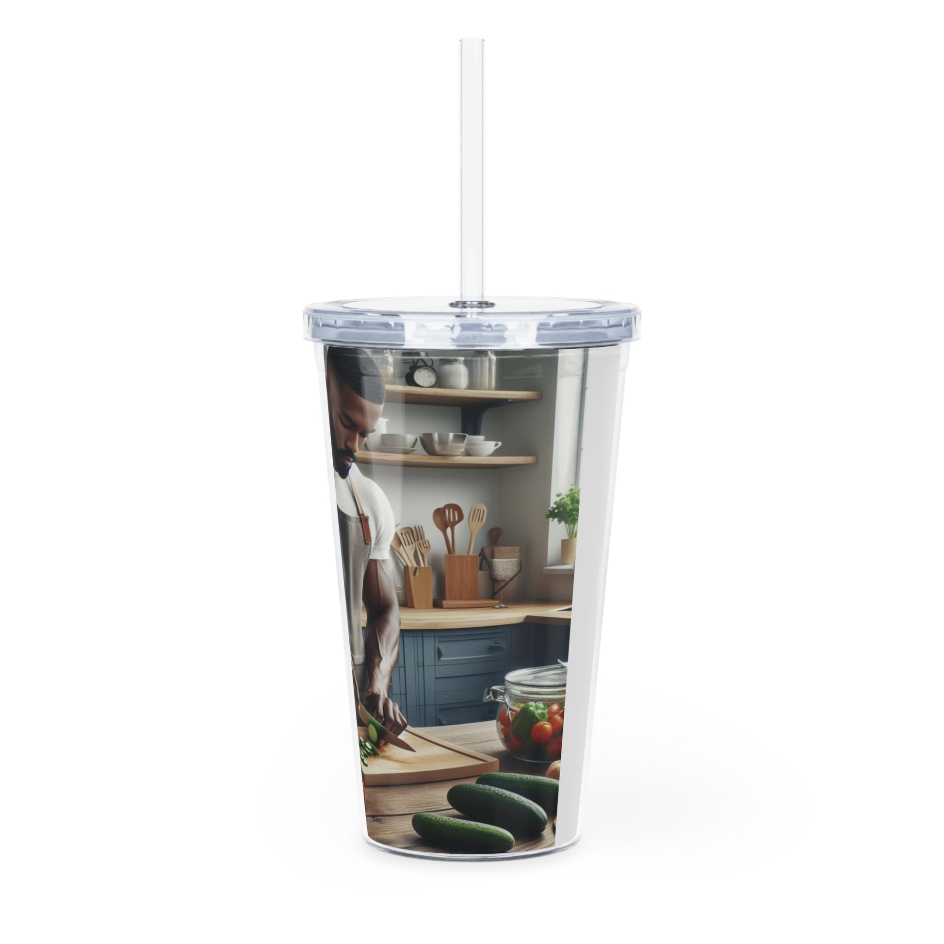 Dinner Time Tumbler with Straw Mug Printify