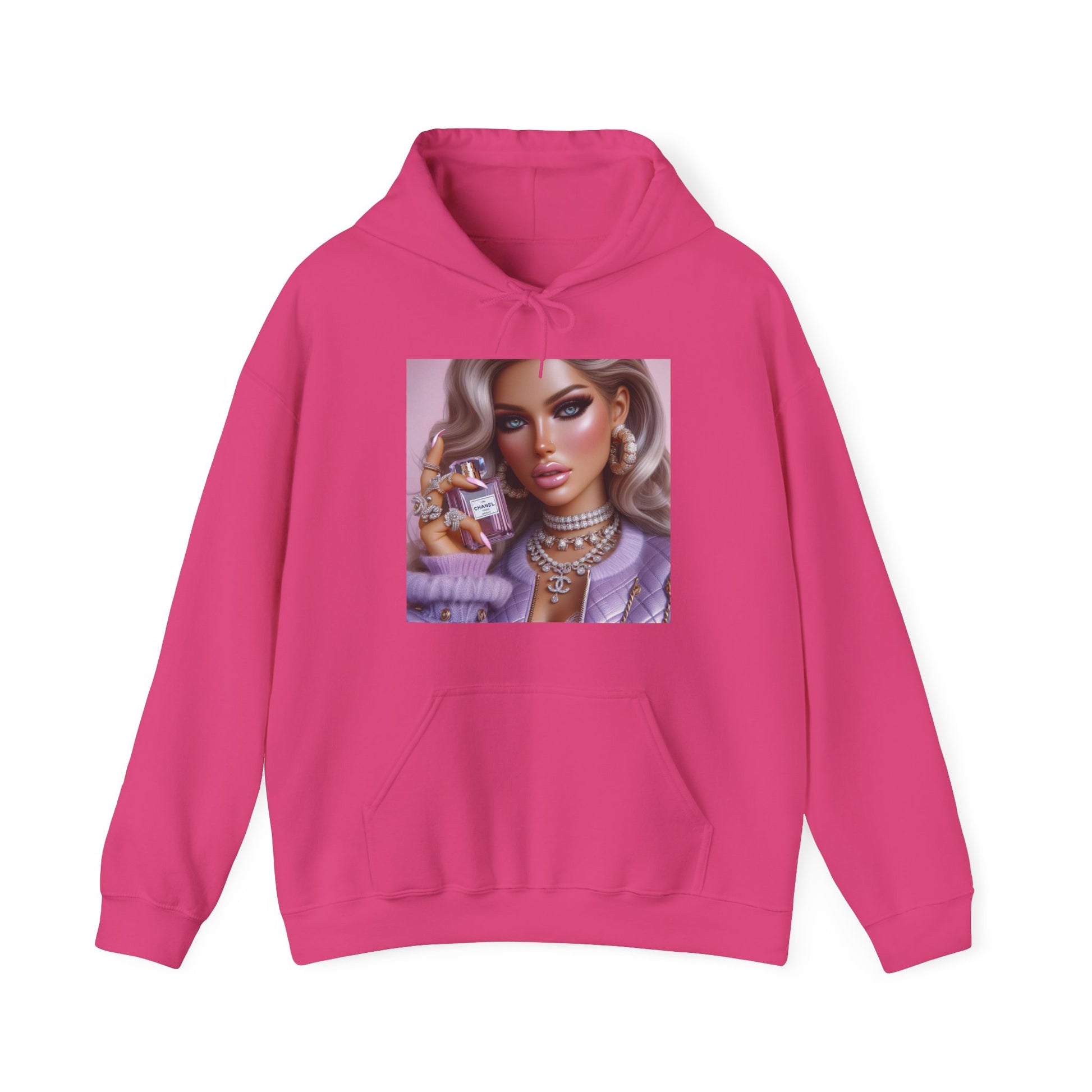 Chanel Please Hoodie Hoodie Printify Heliconia S