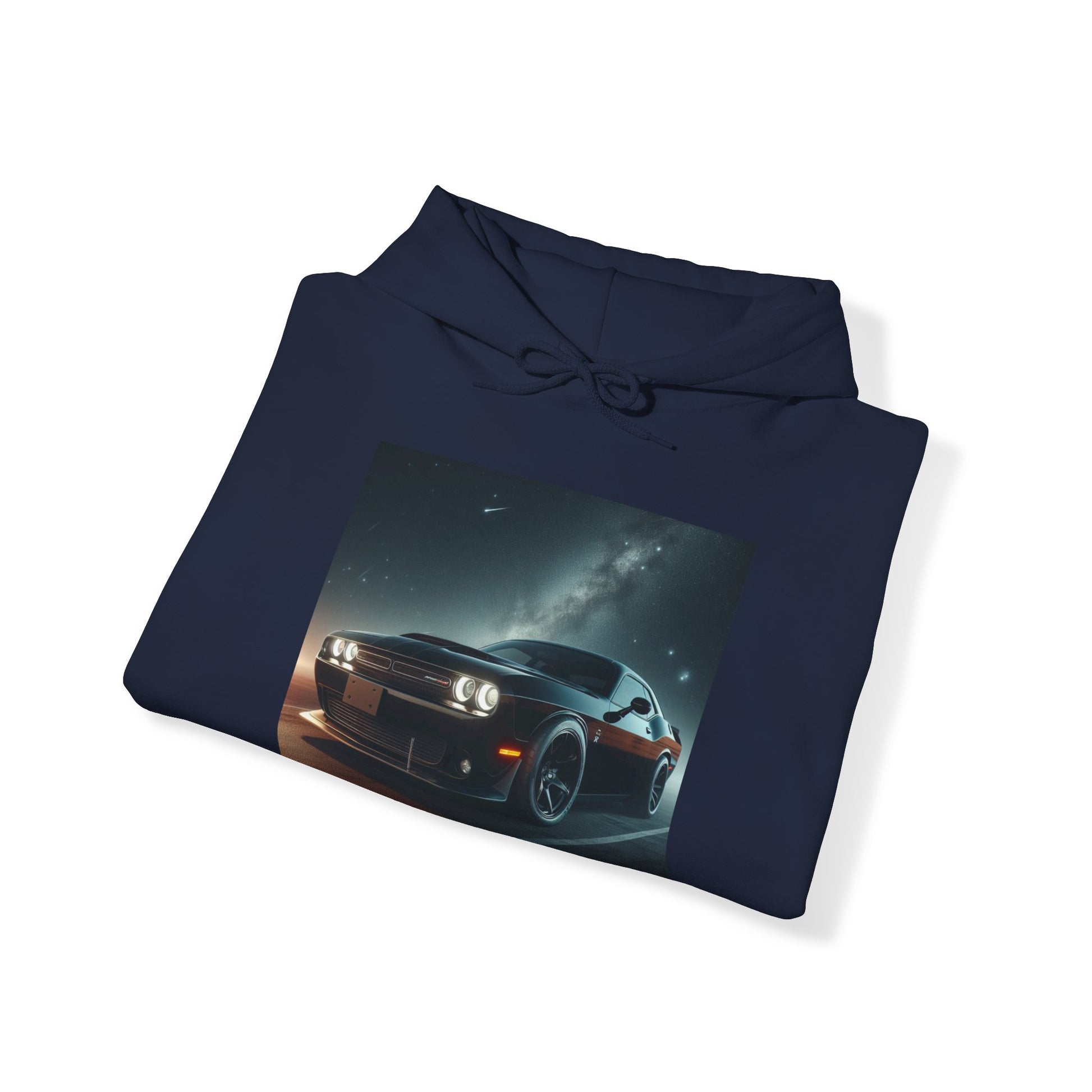 Black Challenger Hoodie Hoodie Printify