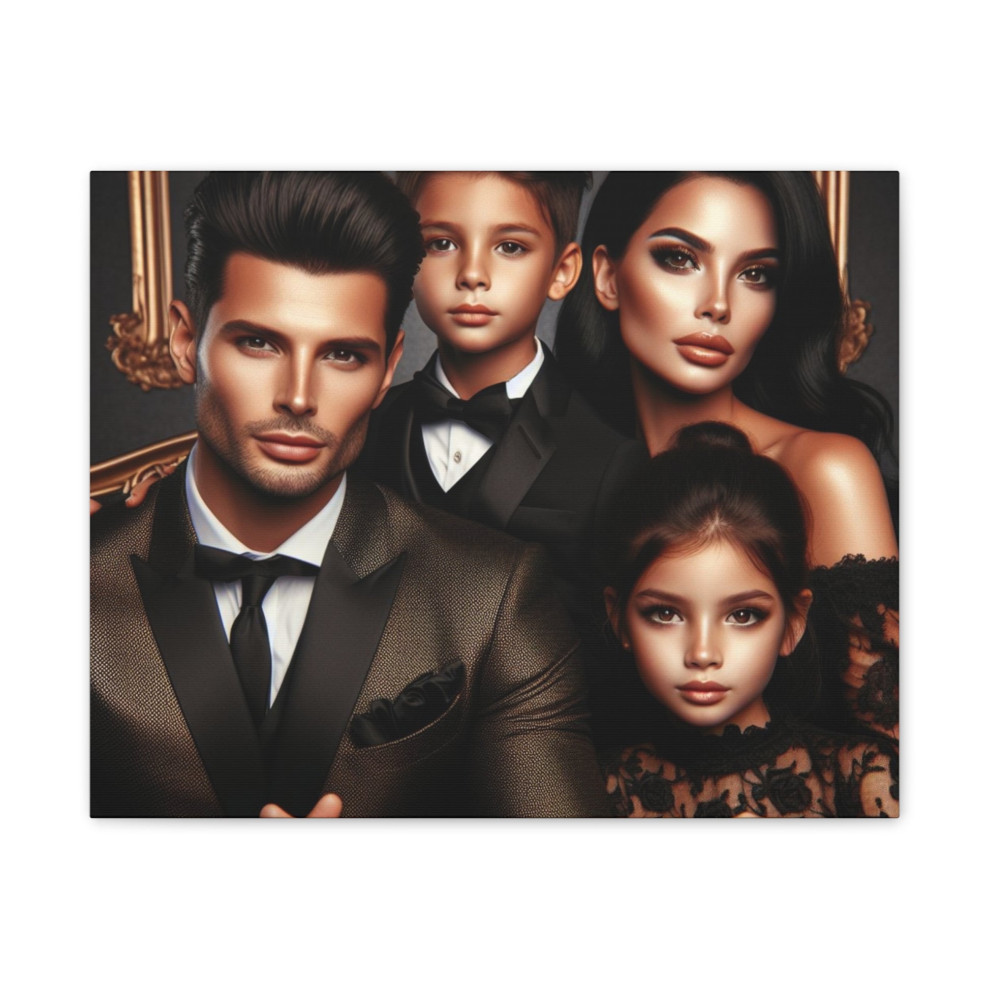 Family Portrait Canvas Canvas Printify