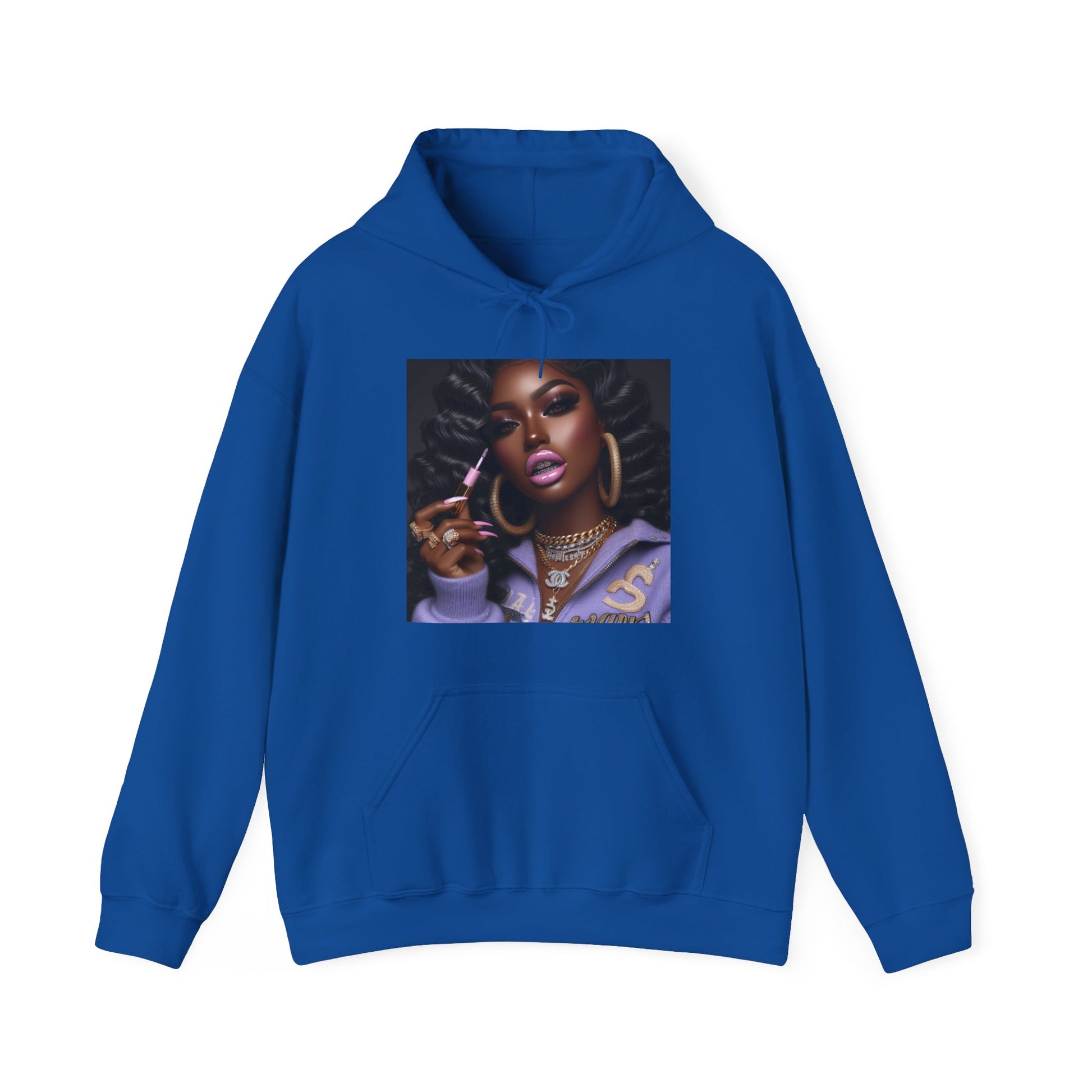 Gloss Up Hoodie Hoodie Printify Royal S