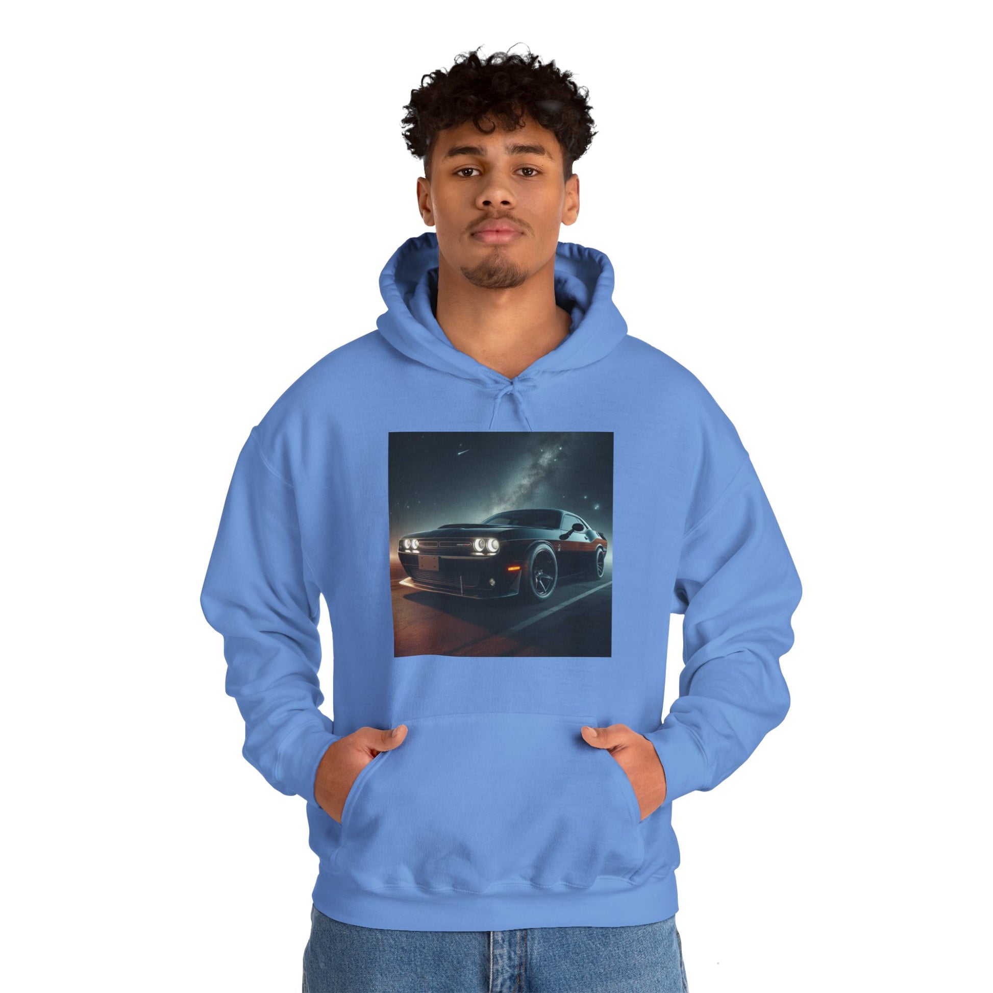 Black Challenger Hoodie Hoodie Printify