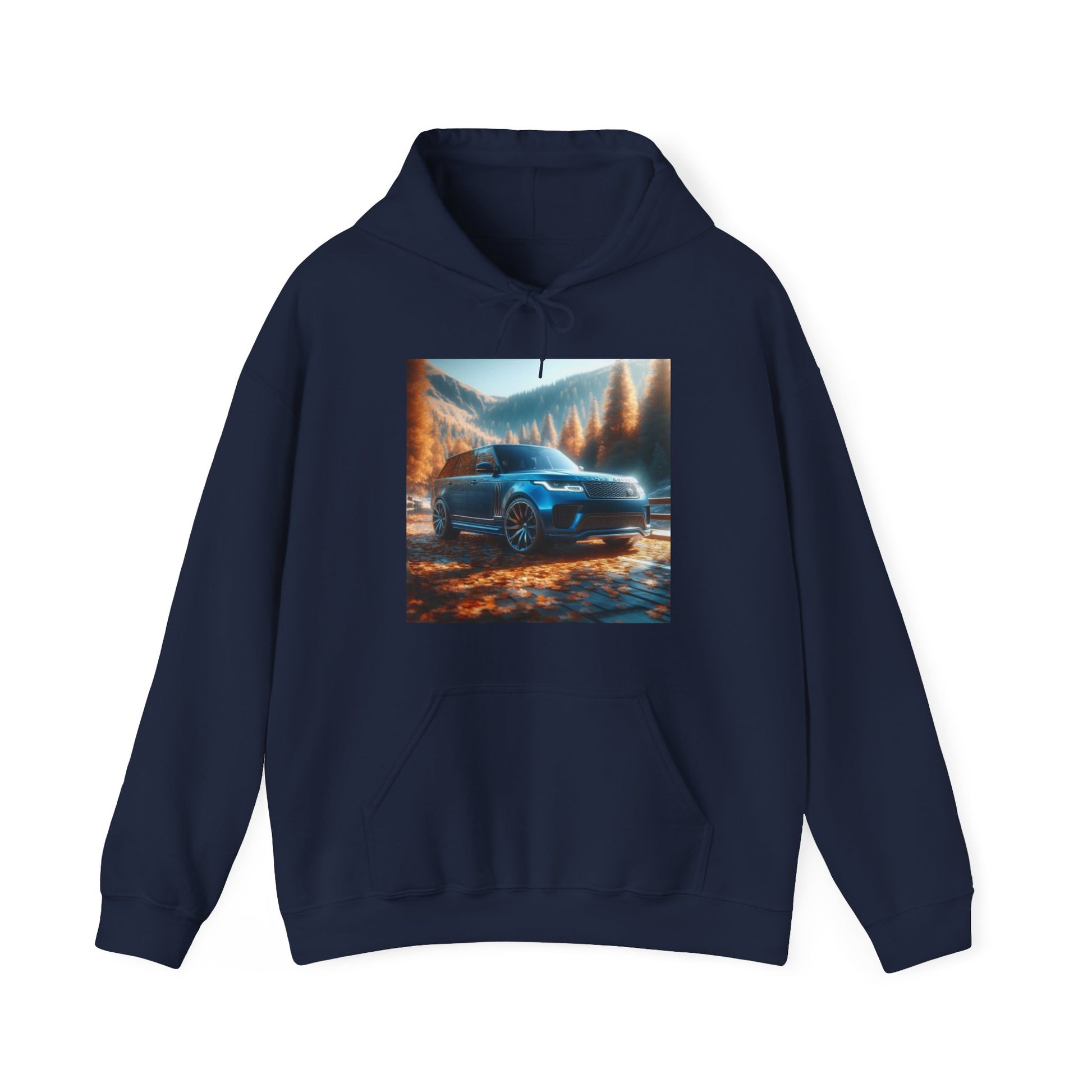Blue Range Rover Hoodie Hoodie Printify Navy S