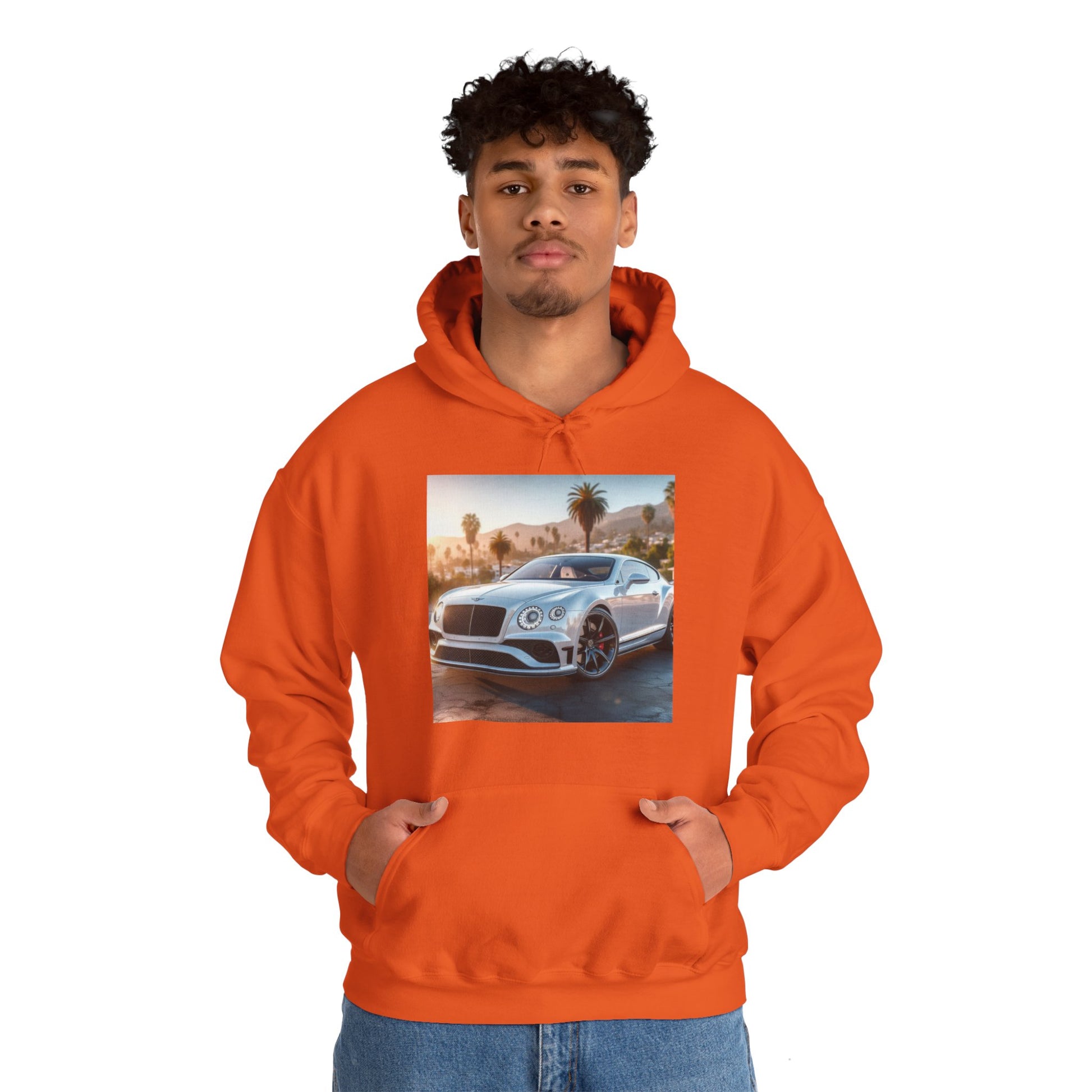 Silver Bentley Hoodie Hoodie Printify