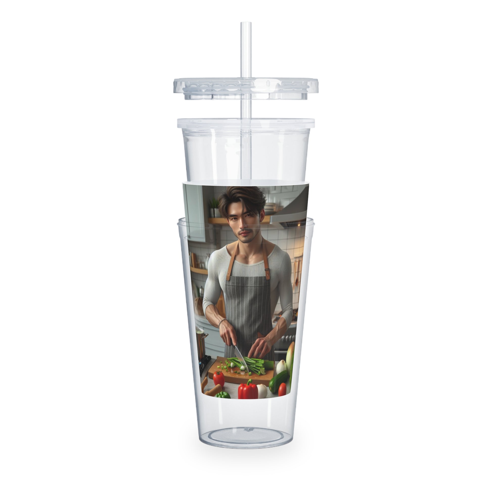 Dinner Time Tumbler with Straw Mug Printify