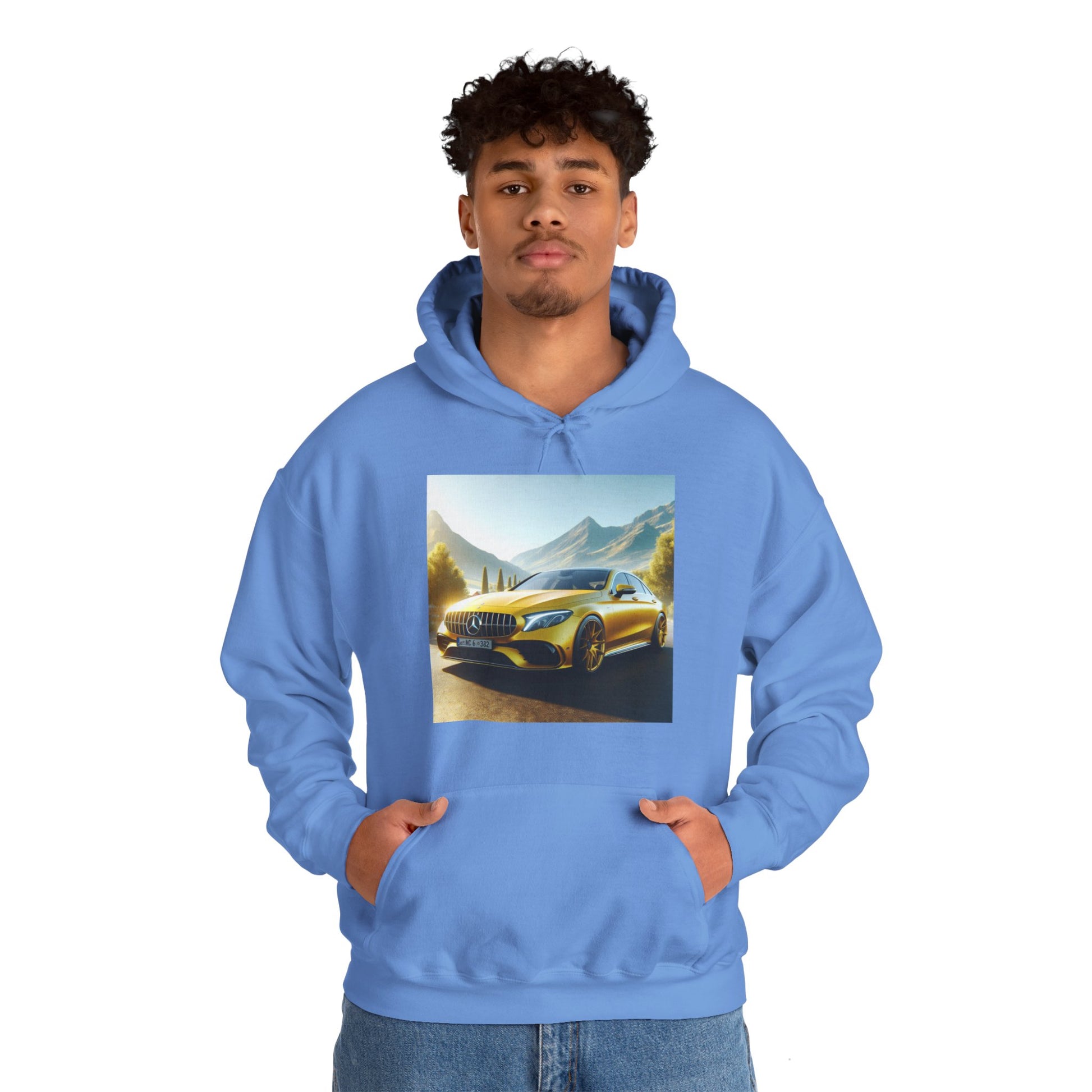Yellow Mercedes Hoodie Hoodie Printify