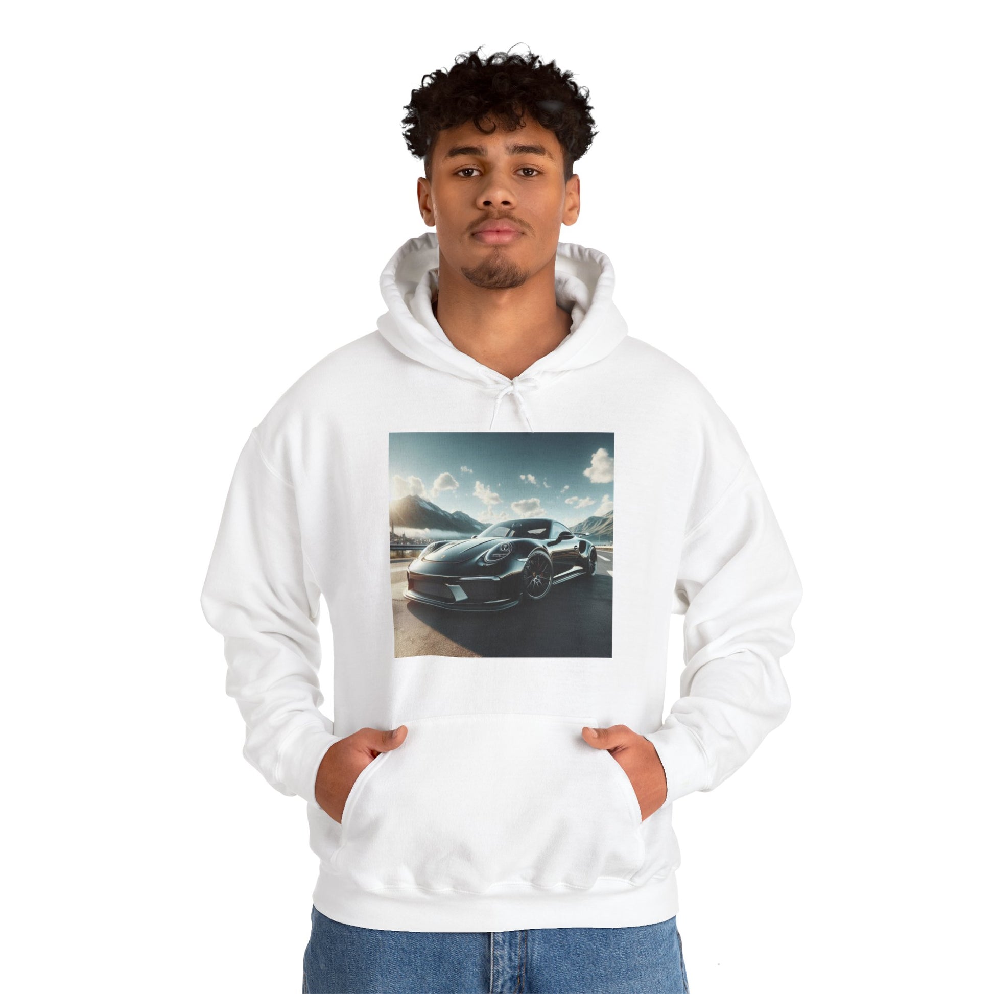 Black Porsche Hoodie Hoodie Printify