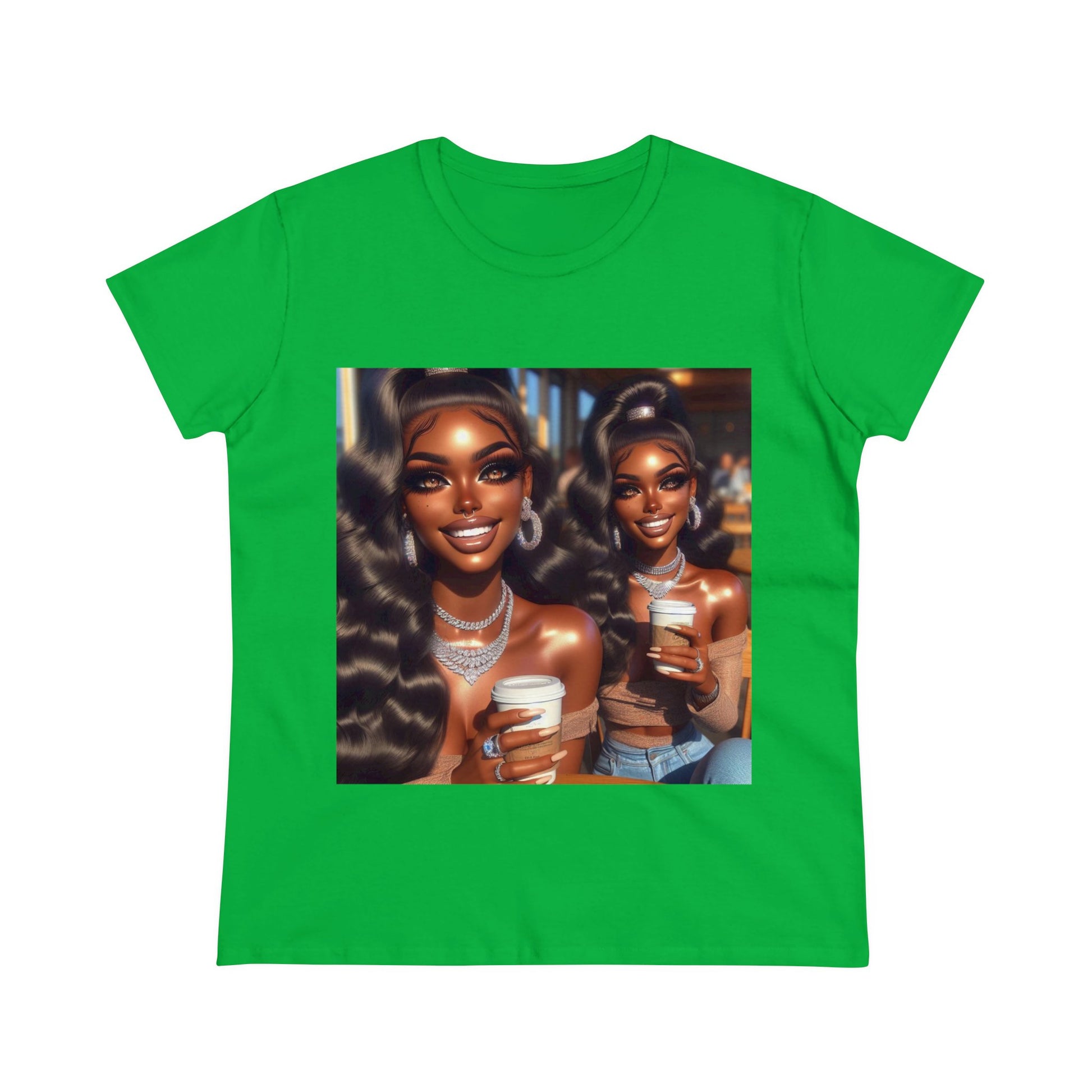 Coffee Baddies T-Shirt T-Shirt Printify Irish Green S