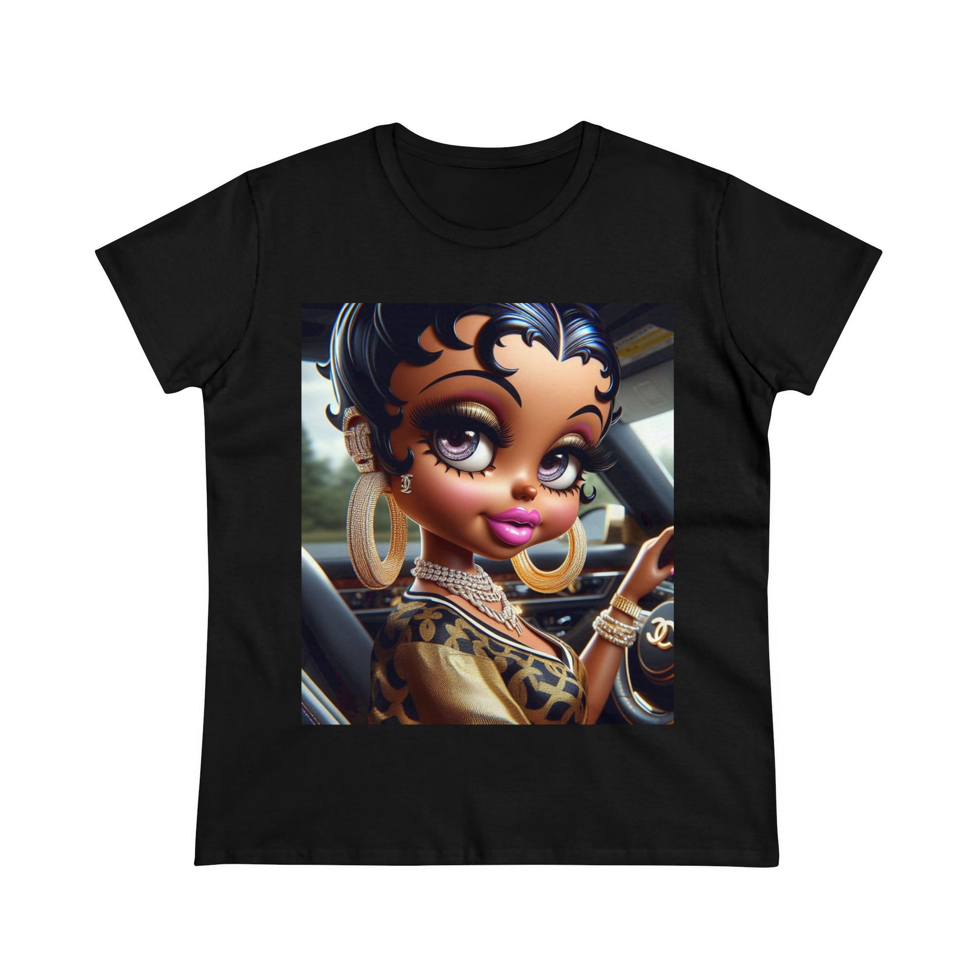 Betty Beauty T-shirt T-Shirt Printify Black S
