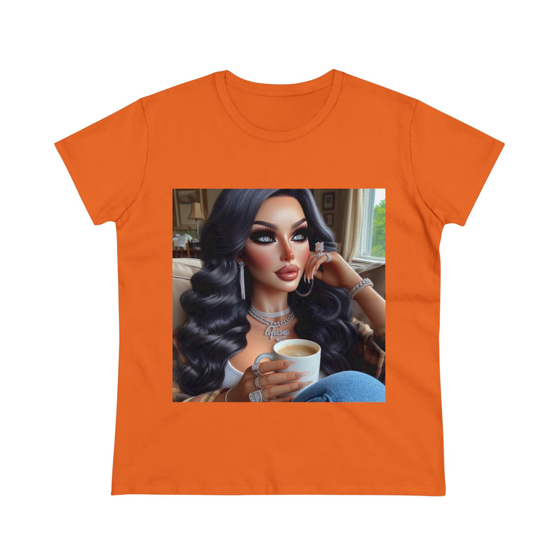 Coffee Break T-Shirt T-Shirt Printify Orange S