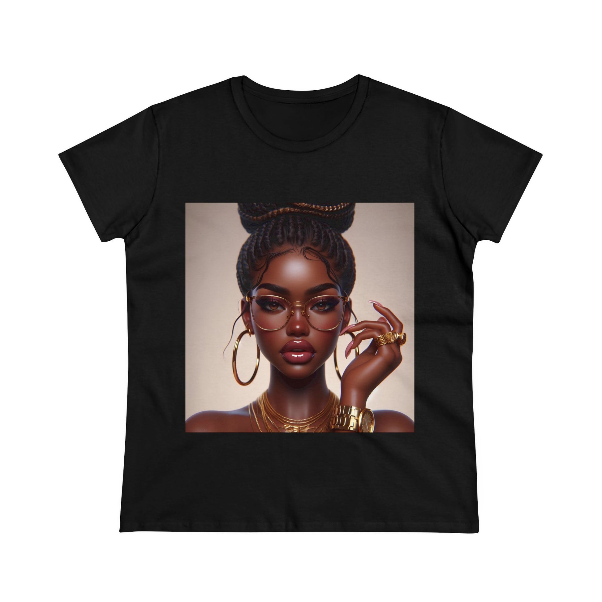 Chocolate Gold T-Shirt T-Shirt Printify Black S