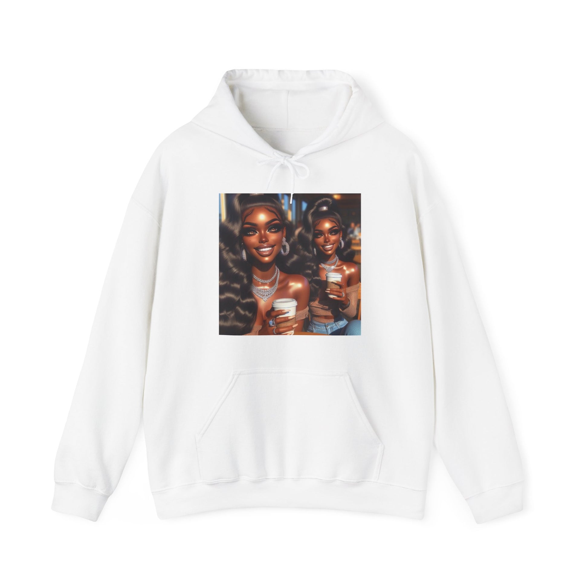 Twinning Hoodie Hoodie Printify White S