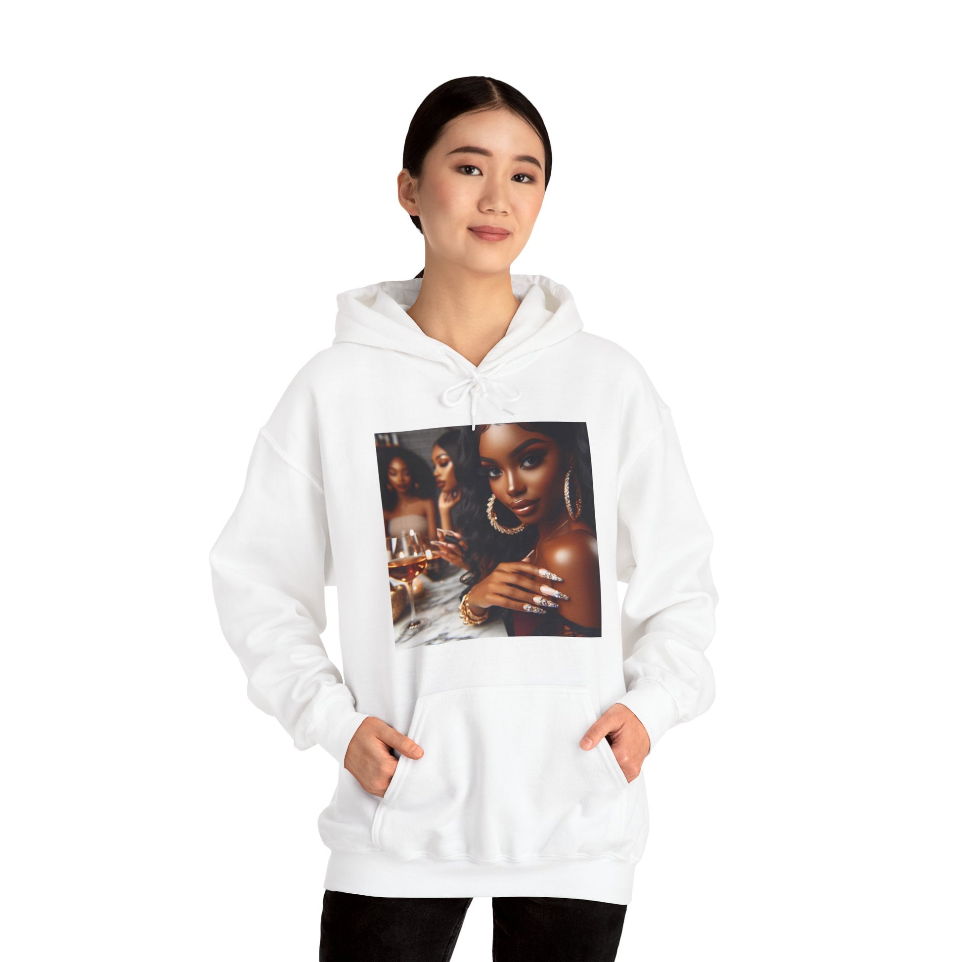 Wine Down Hoodie Hoodie Printify