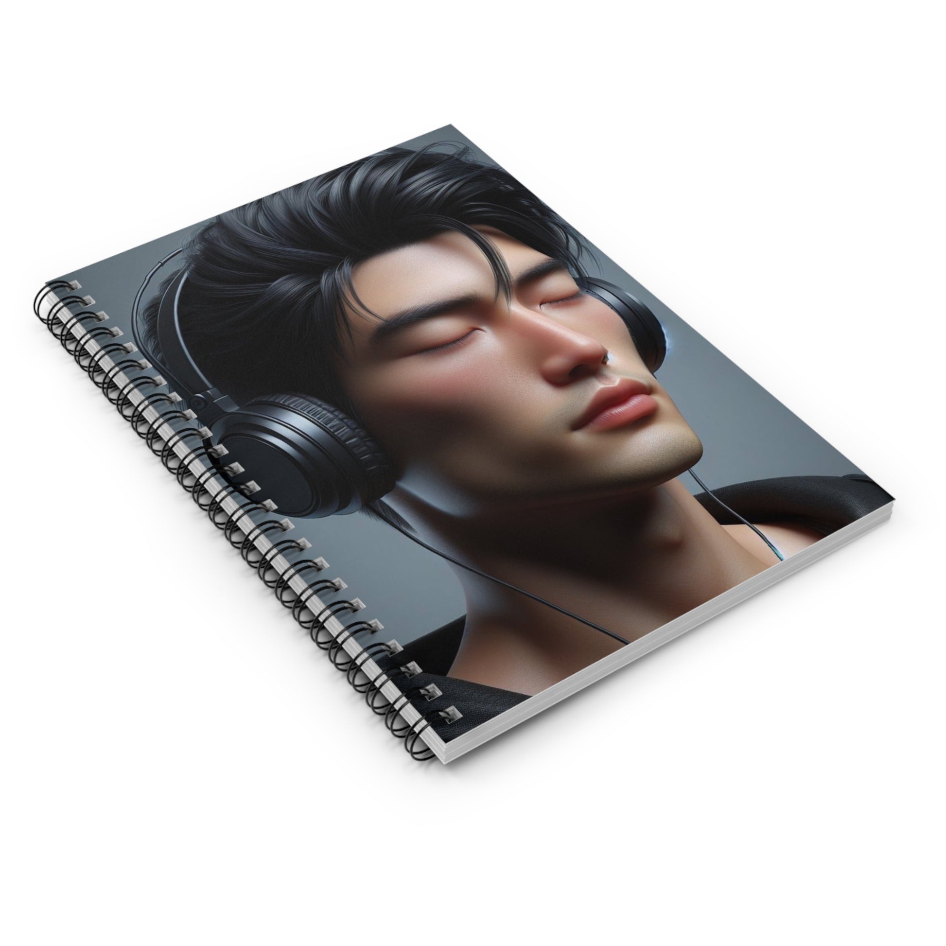 Music Vibes Spiral Notebook Paper products Printify