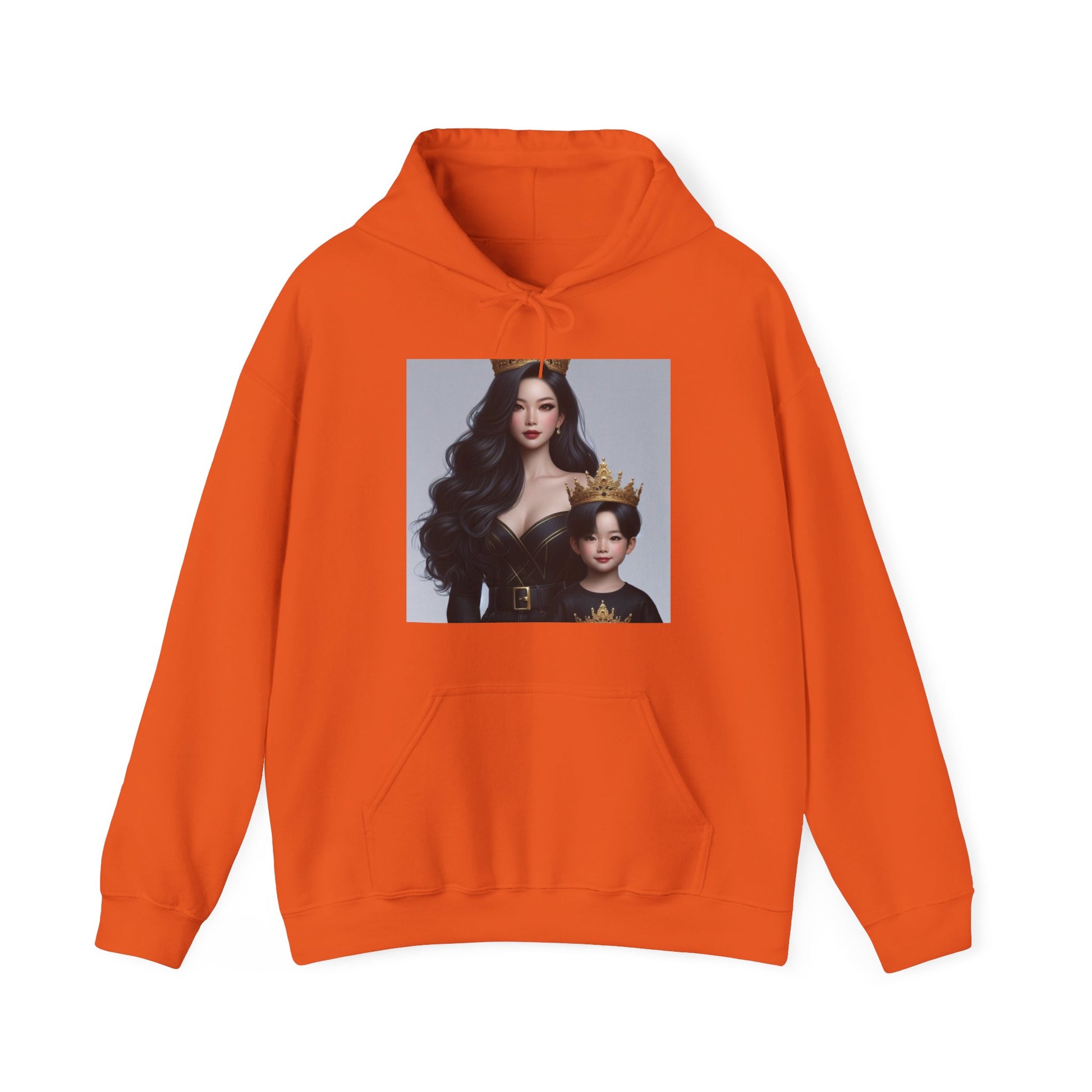 Royalty Hoodie Hoodie Printify Orange S