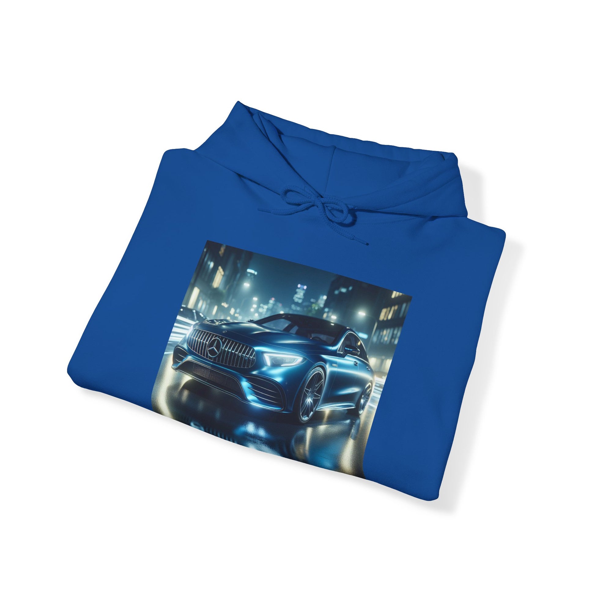 Blue Mercedes Hoodie Hoodie Printify