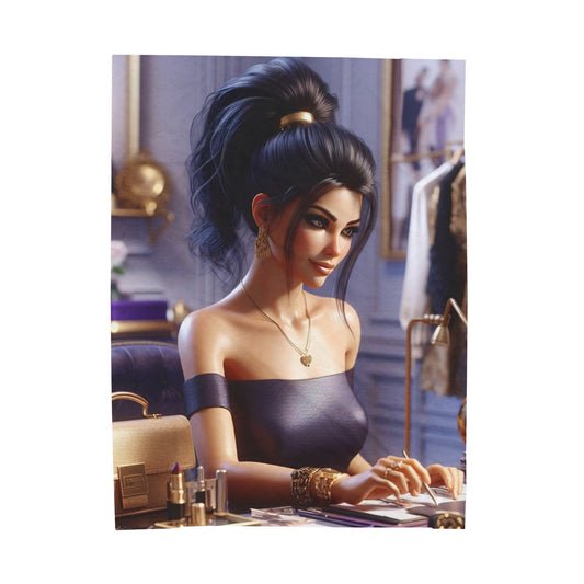 Fashion and Beauty Plush Blanket All Over Prints Printify 60" × 80"