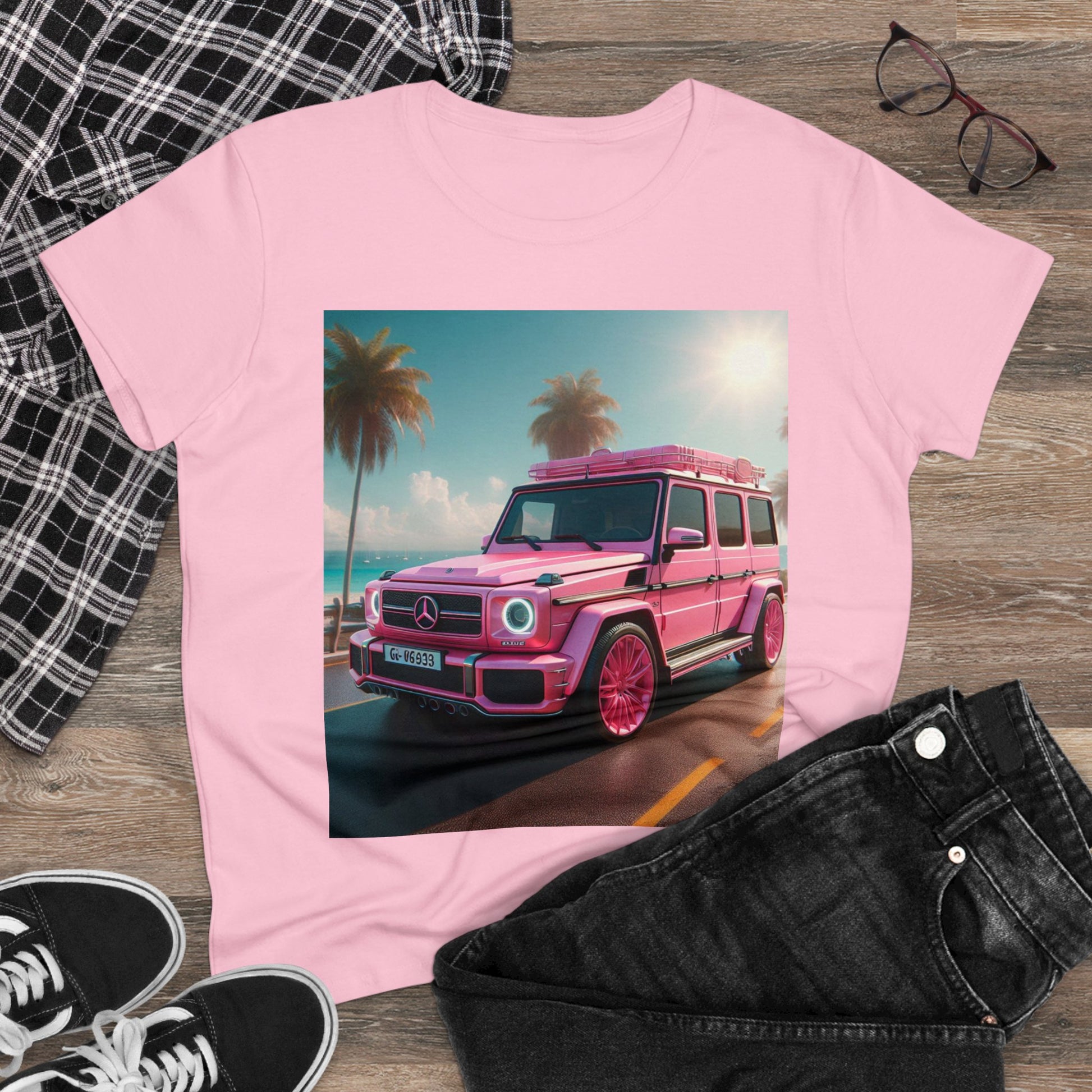 Pink G-Wagon T-Shirt T-Shirt Printify
