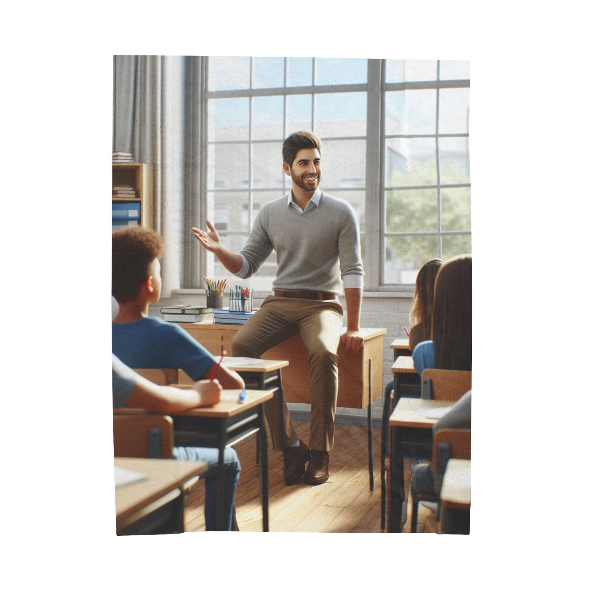 Class in Session Plush Blanket All Over Prints Printify 60" × 80"