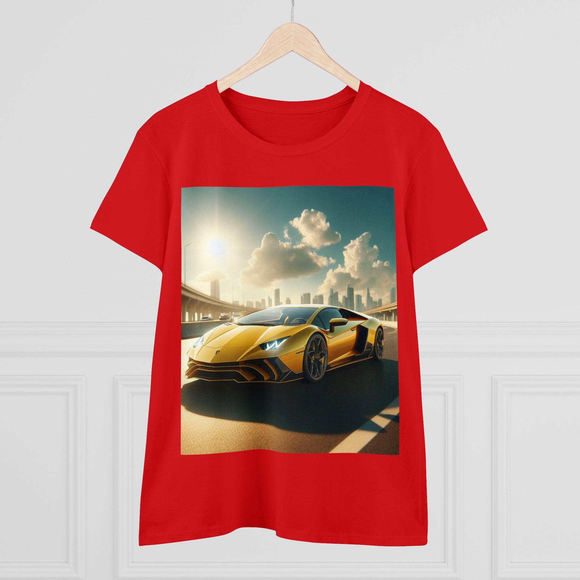 Yellow Lamborghini T-Shirt T-Shirt Printify