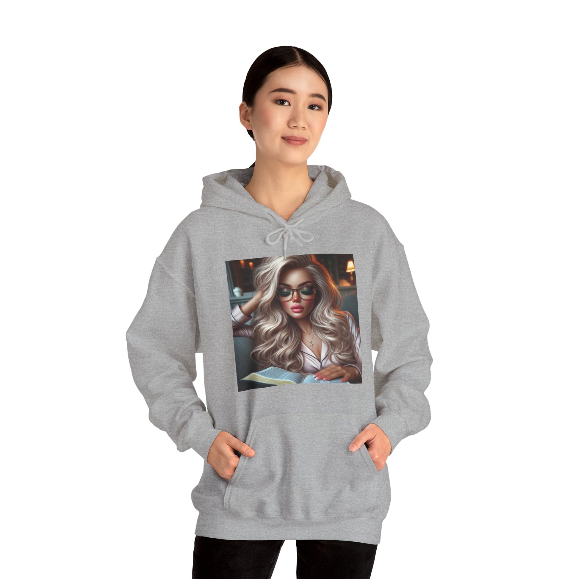 Relax and Read Hoodie Hoodie Printify