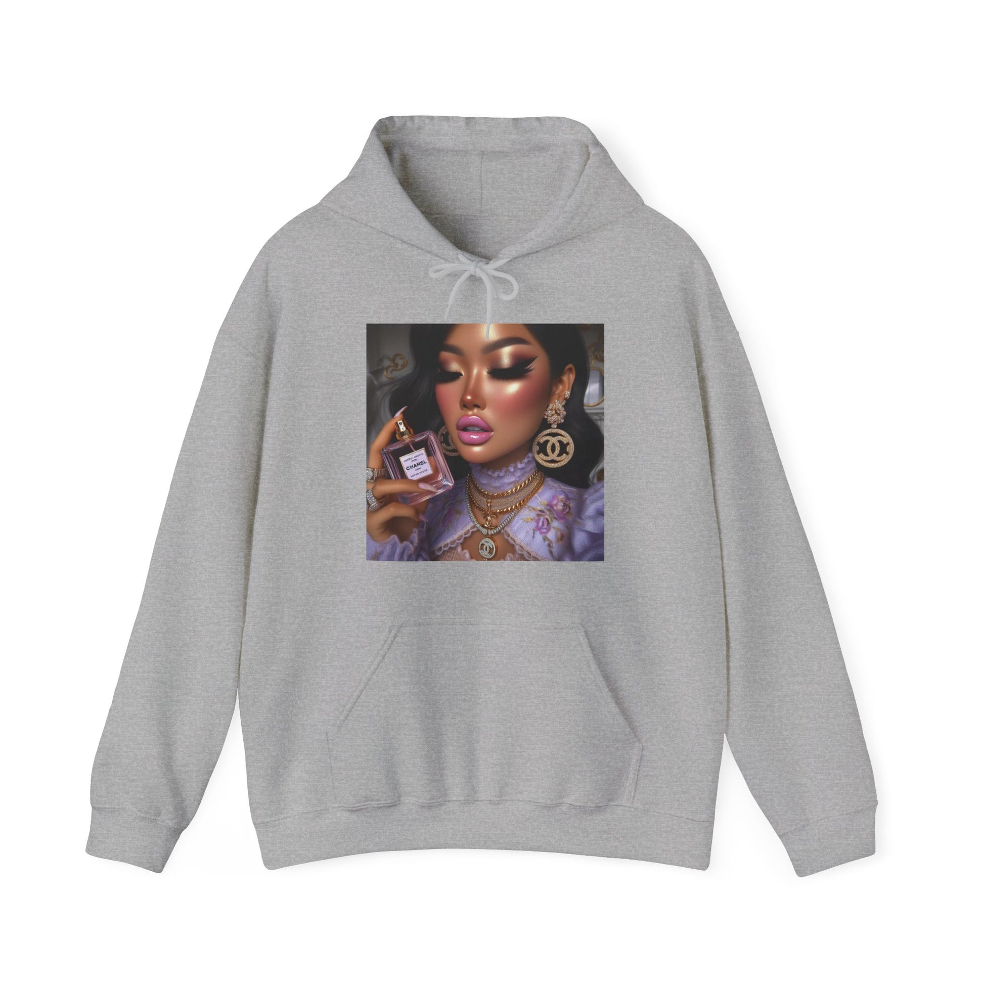 Chanel Please Hoodie Hoodie Printify Sport Grey S