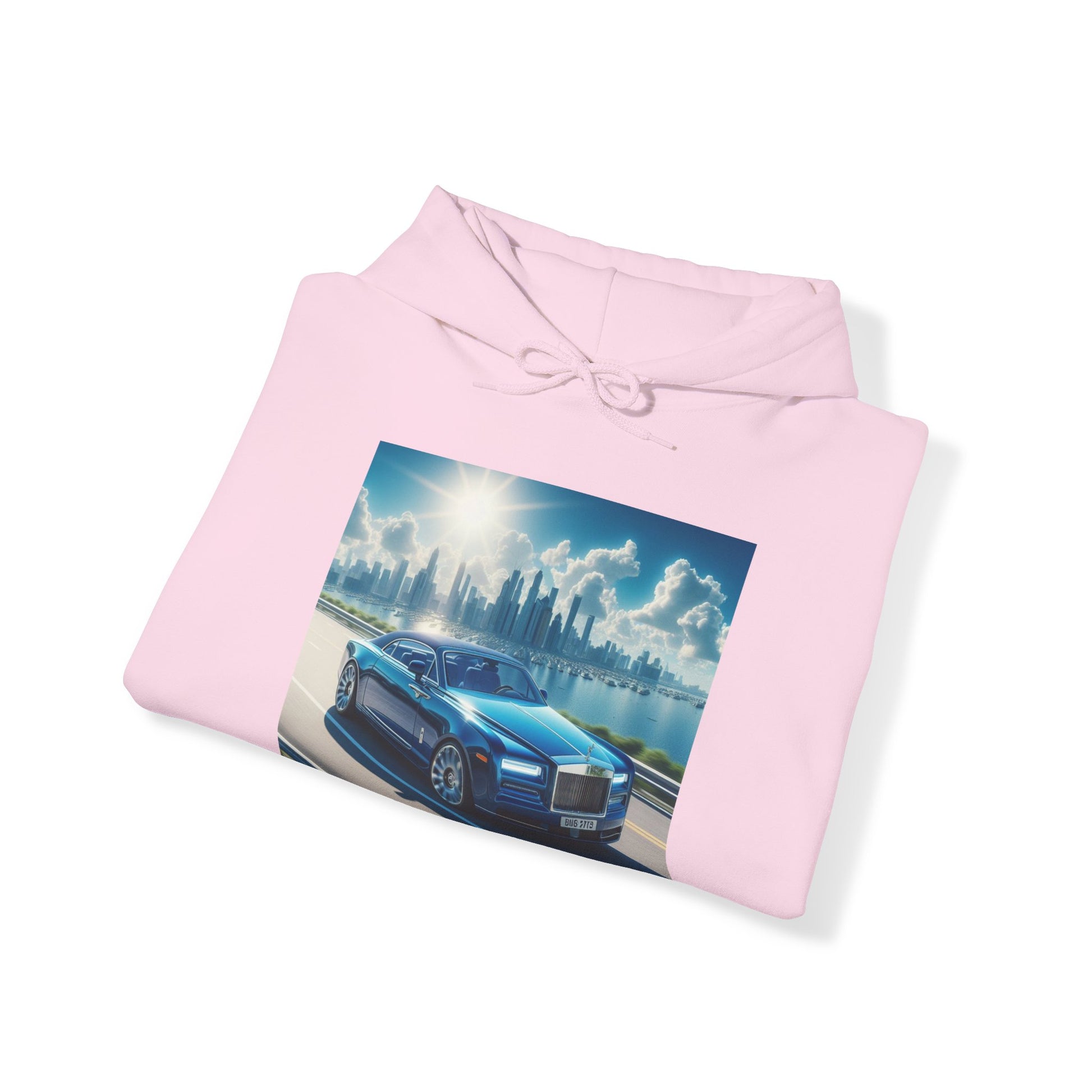 Blue Rolls Royce Hoodie Hoodie Printify