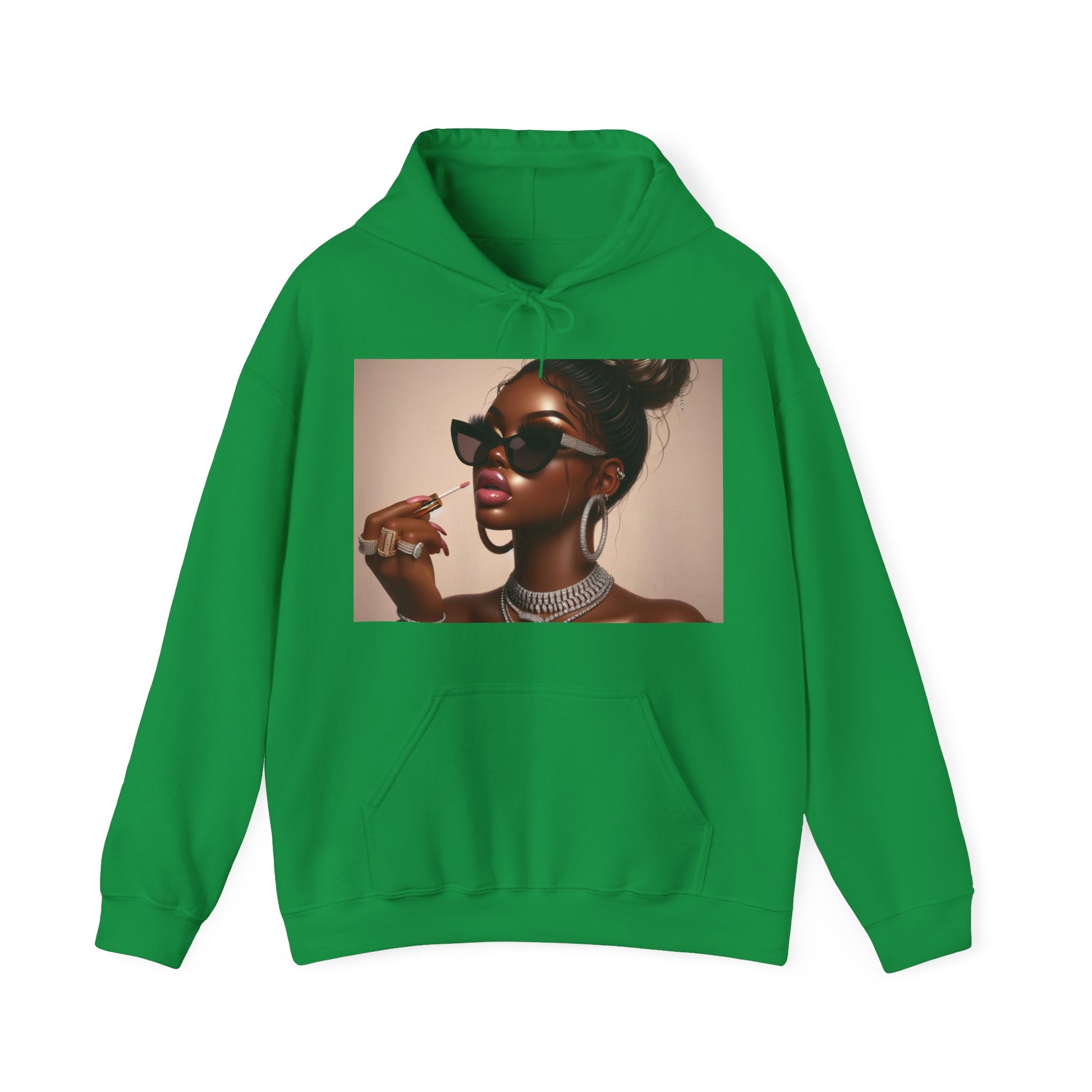 My Lip Gloss is Poppin Hoodie Hoodie Printify Irish Green S