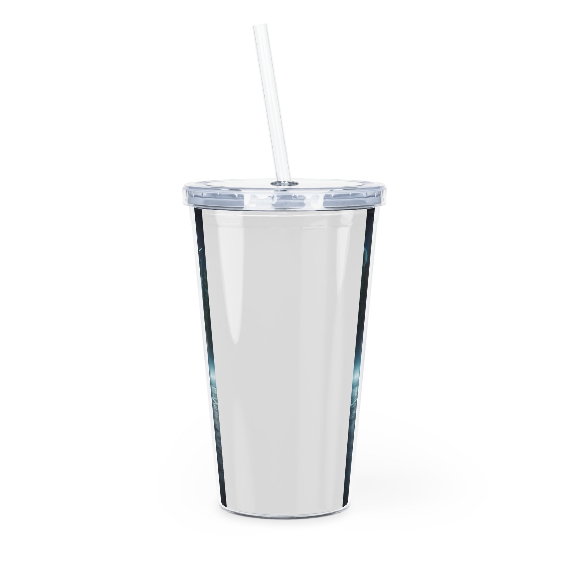 Black Mustang Tumbler with Straw Mug Printify