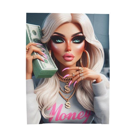 Money Plush Blanket Blanket Printify 60" × 80"