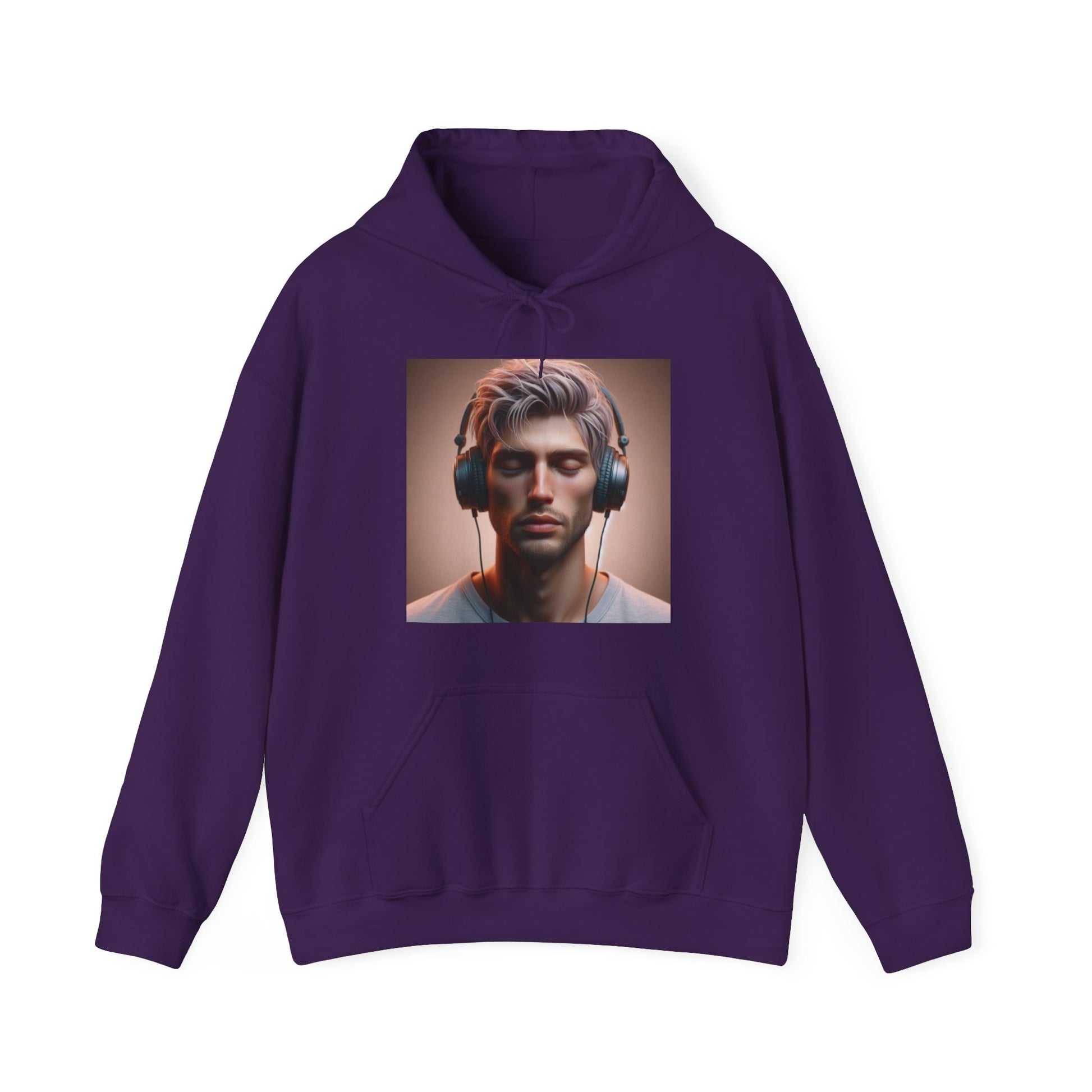Music Vibes Hoodie Hoodie Printify Purple S