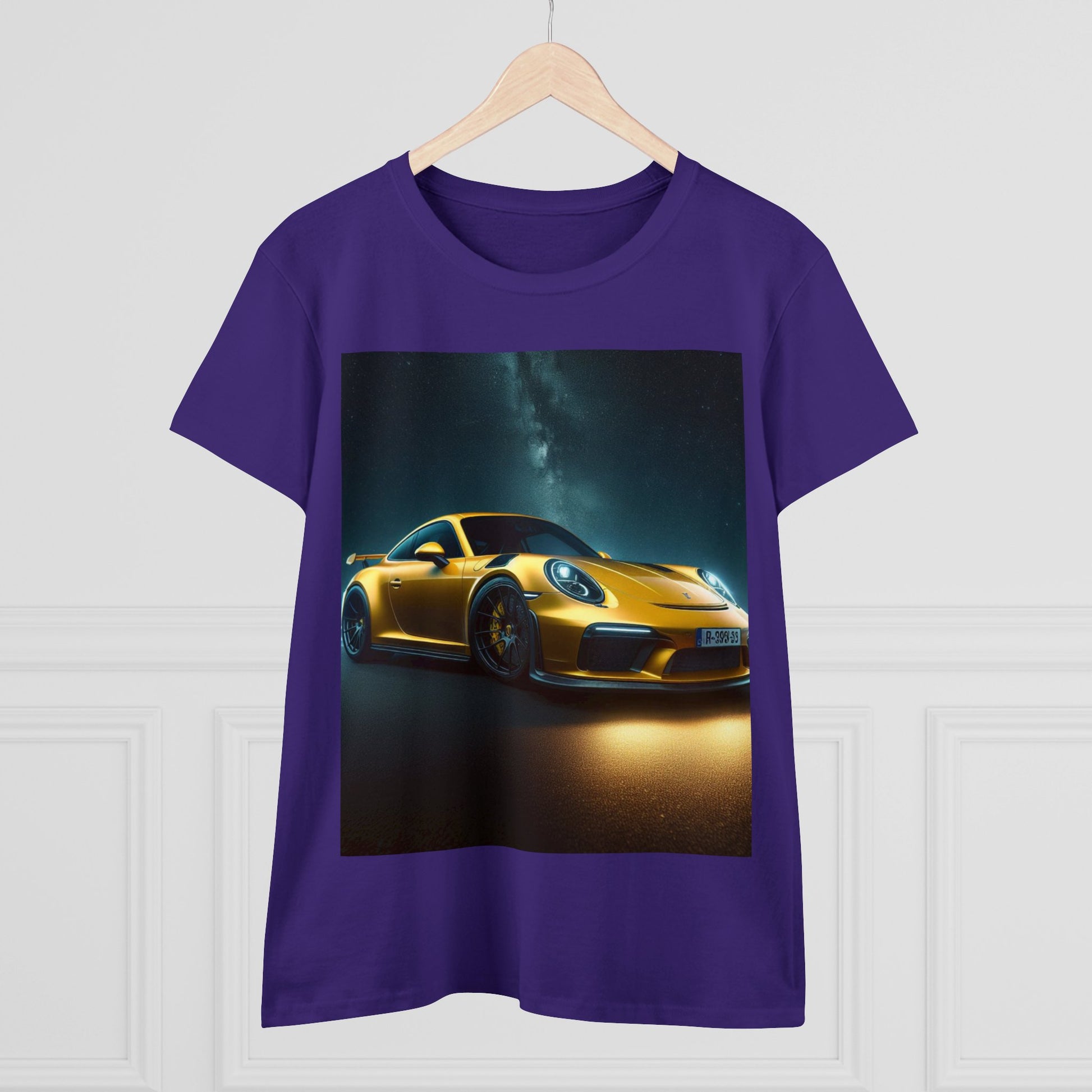 Yellow Porsche T-Shirt T-Shirt Printify
