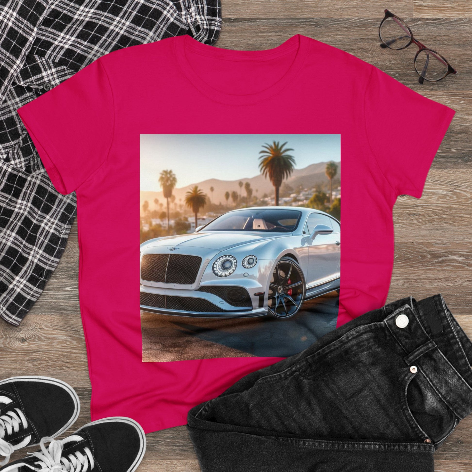 Silver Bentley T-Shirt T-Shirt Printify