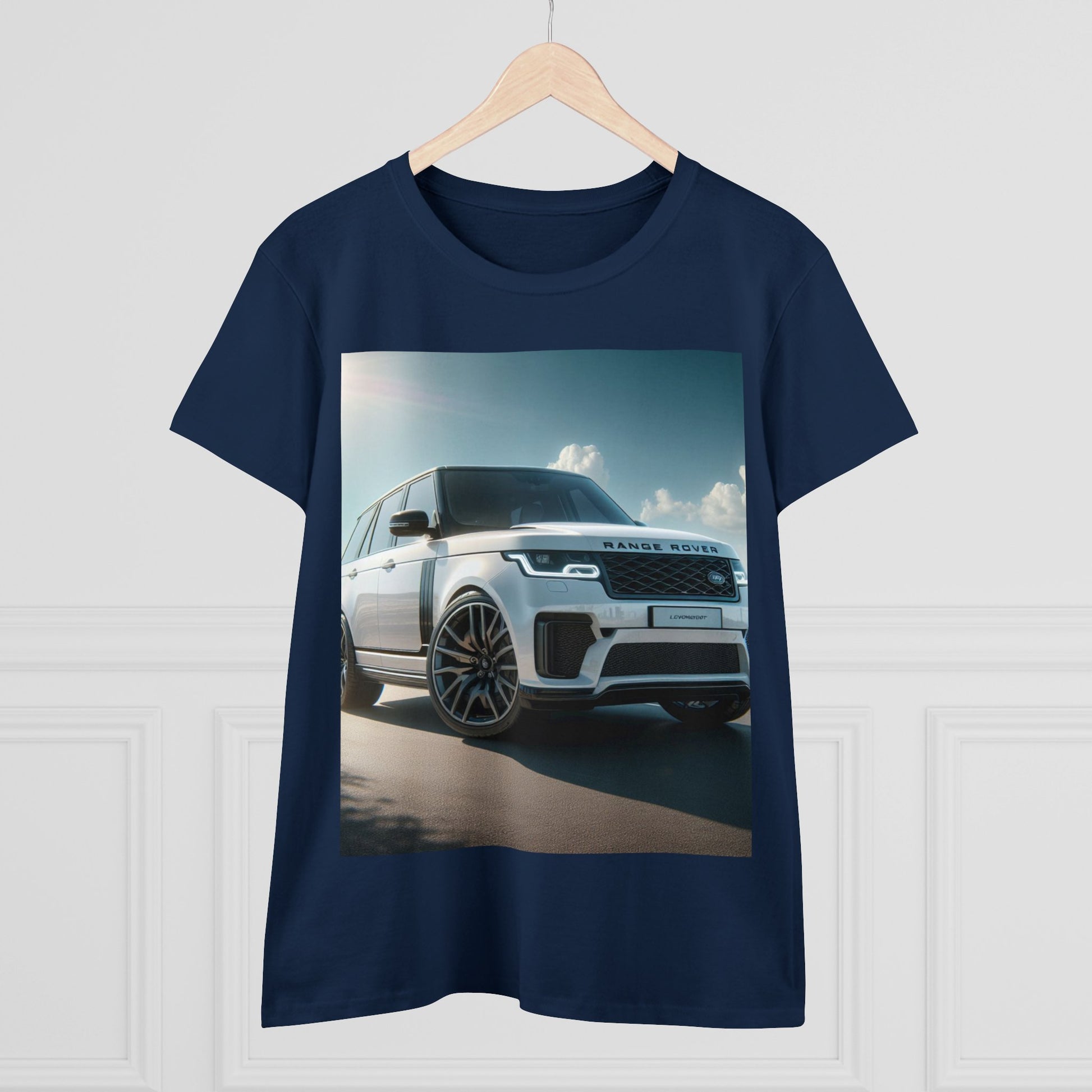 White Range Rover T-Shirt T-Shirt Printify