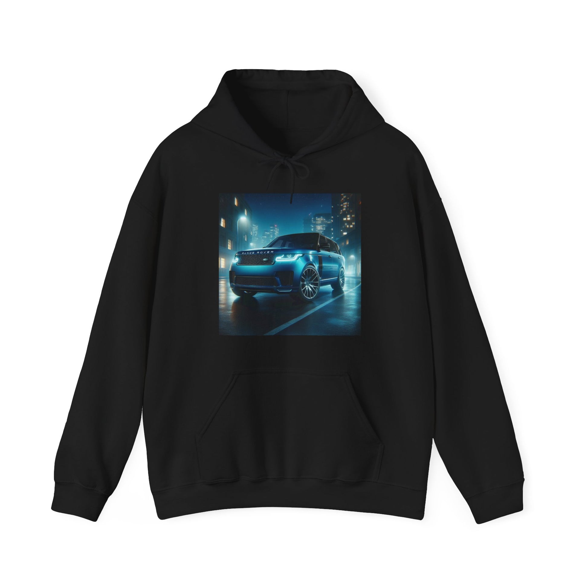 Blue Range Rover Hoodie Hoodie Printify Black S