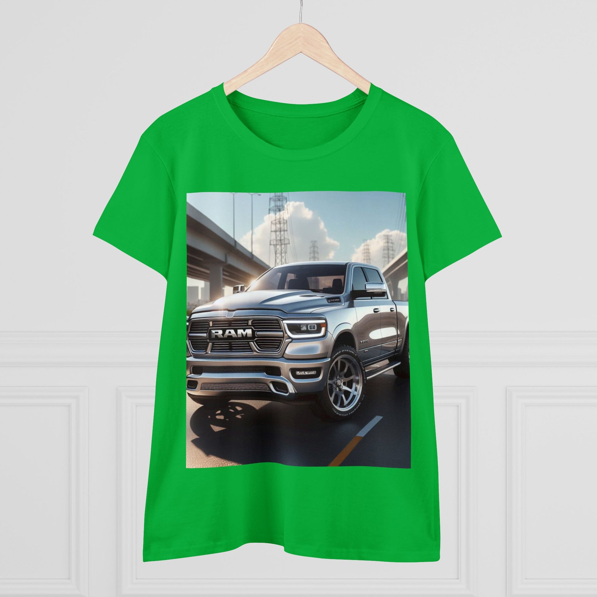 Silver Dodge Ram T-Shirt T-Shirt Printify