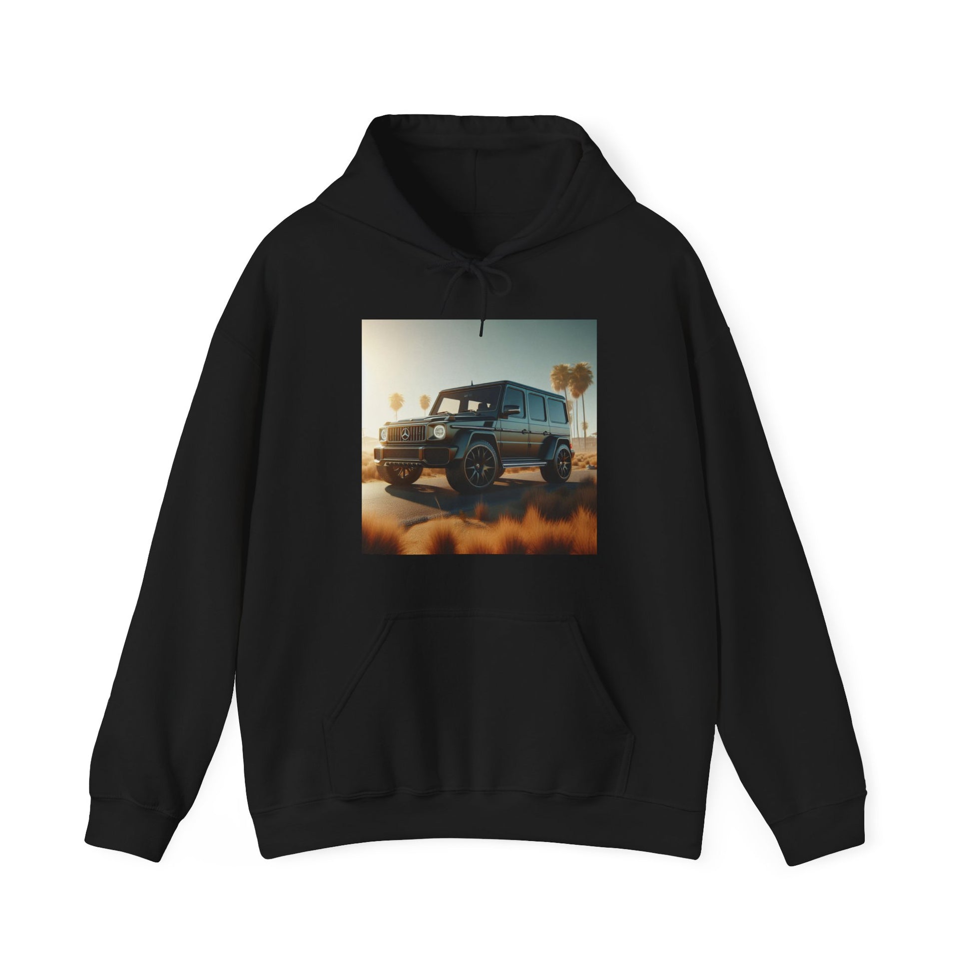 Black G-Wagon Hoodie Hoodie Printify Black S