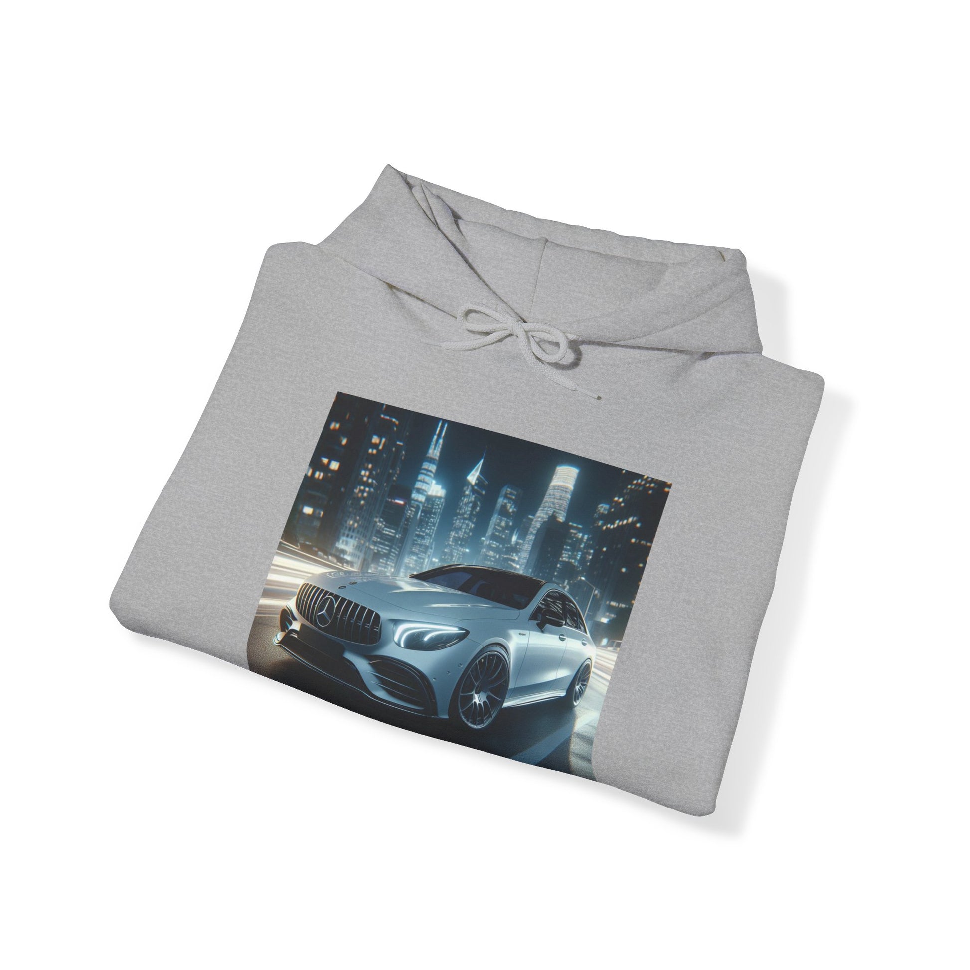 White Mercedes Hoodie Hoodie Printify