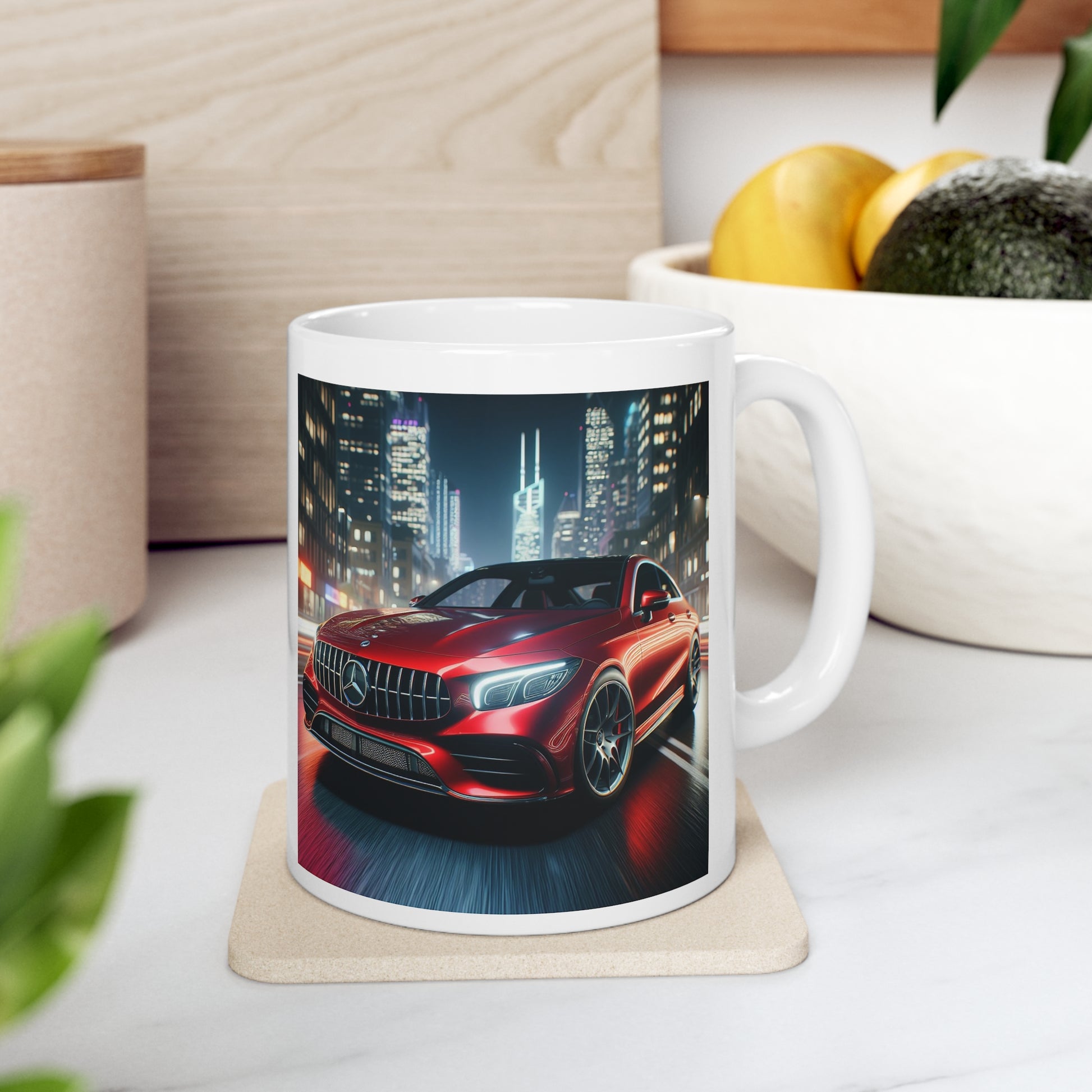 Red Mercedes Mug Mug Printify