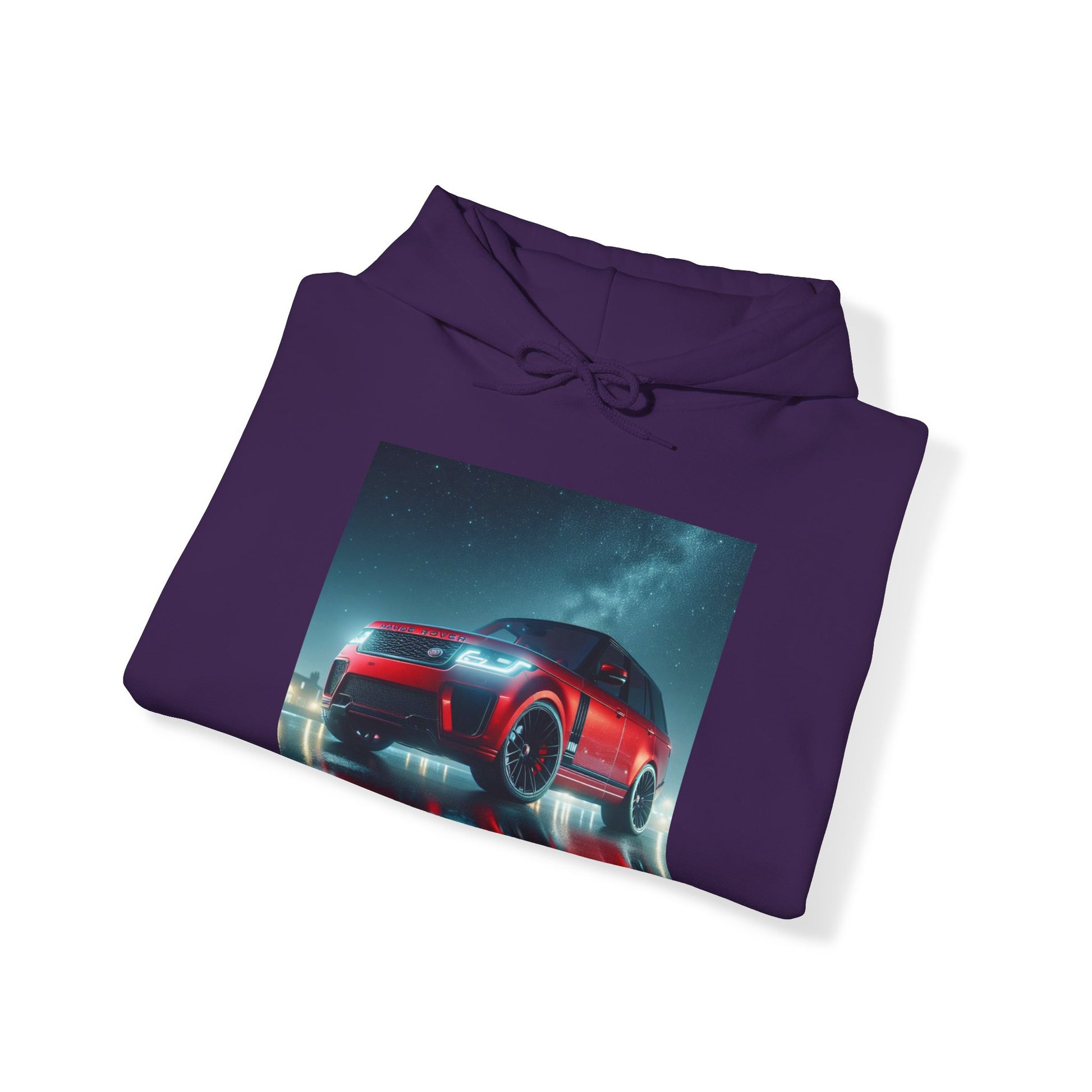 Red Range Rover Hoodie Hoodie Printify