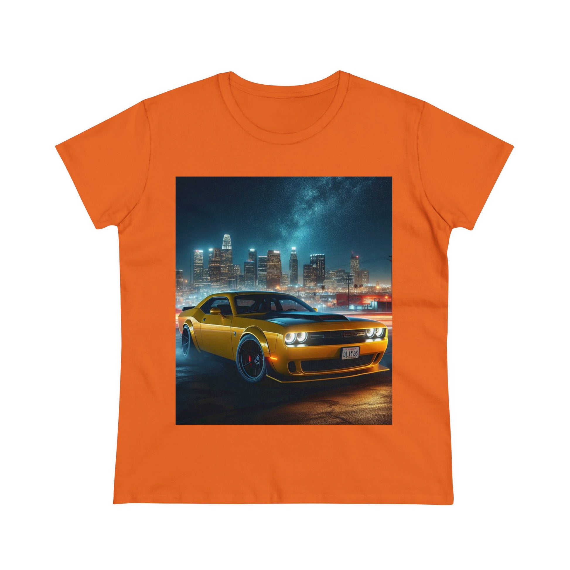Yellow Challenger T-Shirt T-Shirt Printify Orange S
