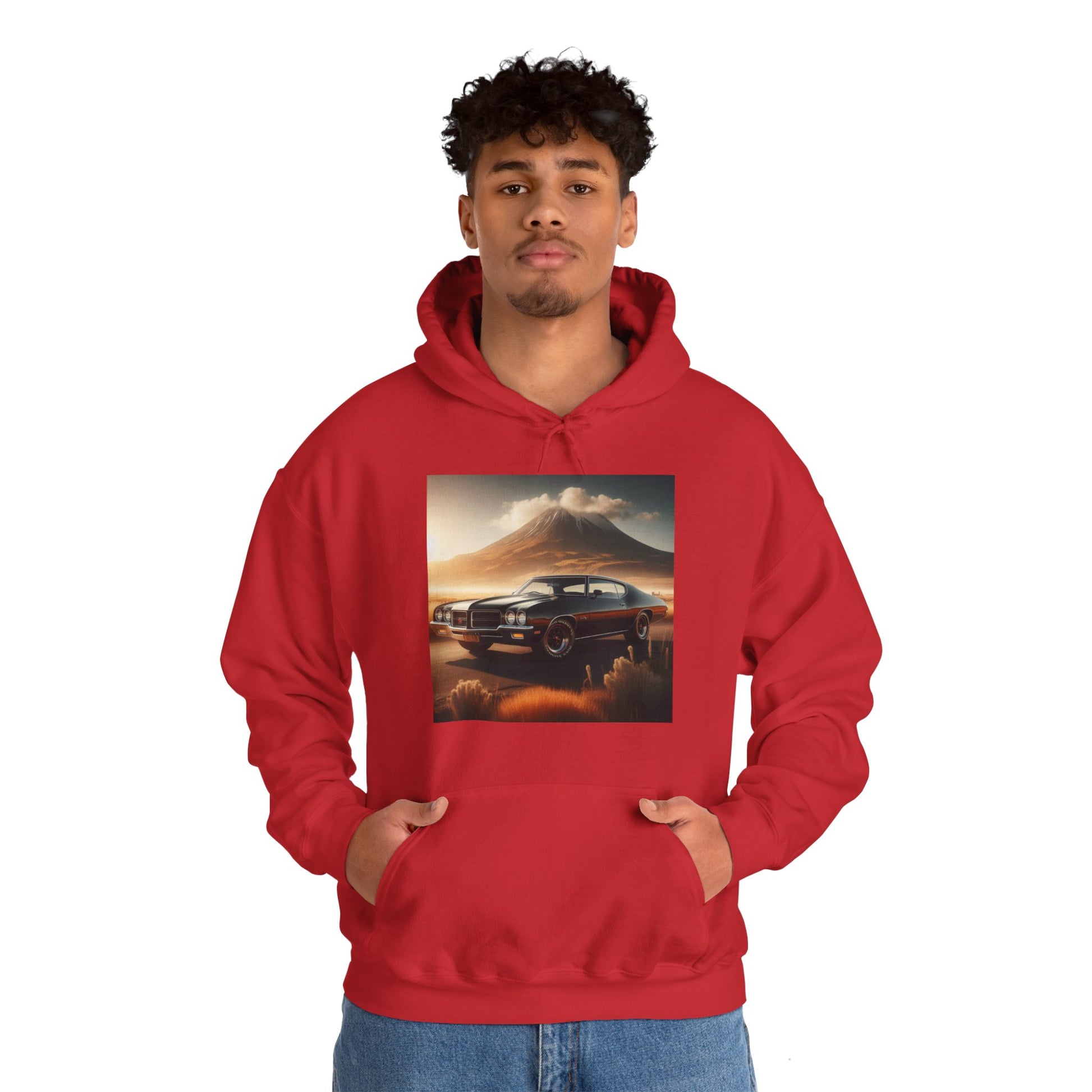 1972 Black Buick Gran Sport Hoodie Hoodie Printify