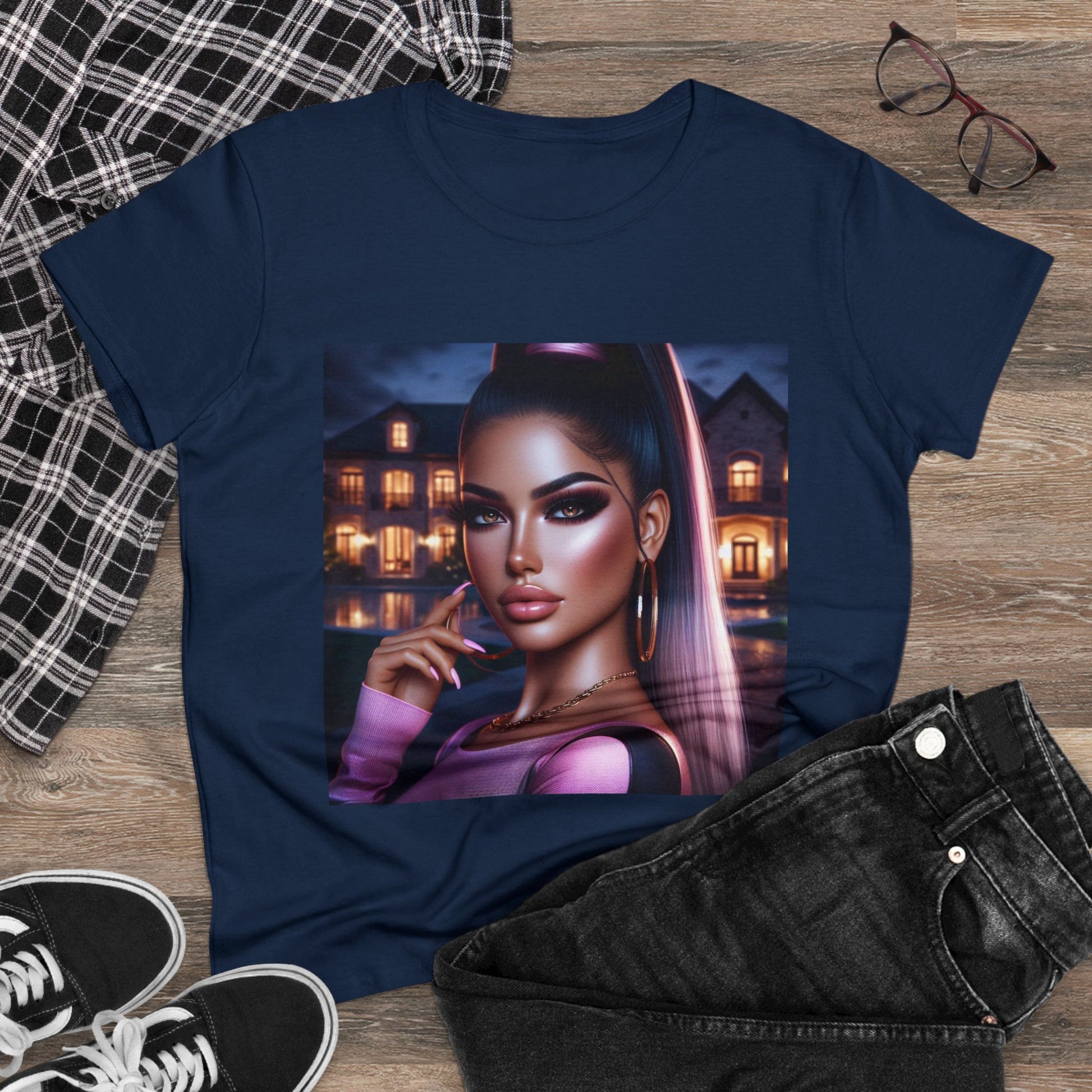 Pink at Night T-Shirt T-Shirt Printify