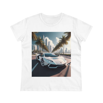 White Lamborghini T-Shirt T-Shirt Printify White S