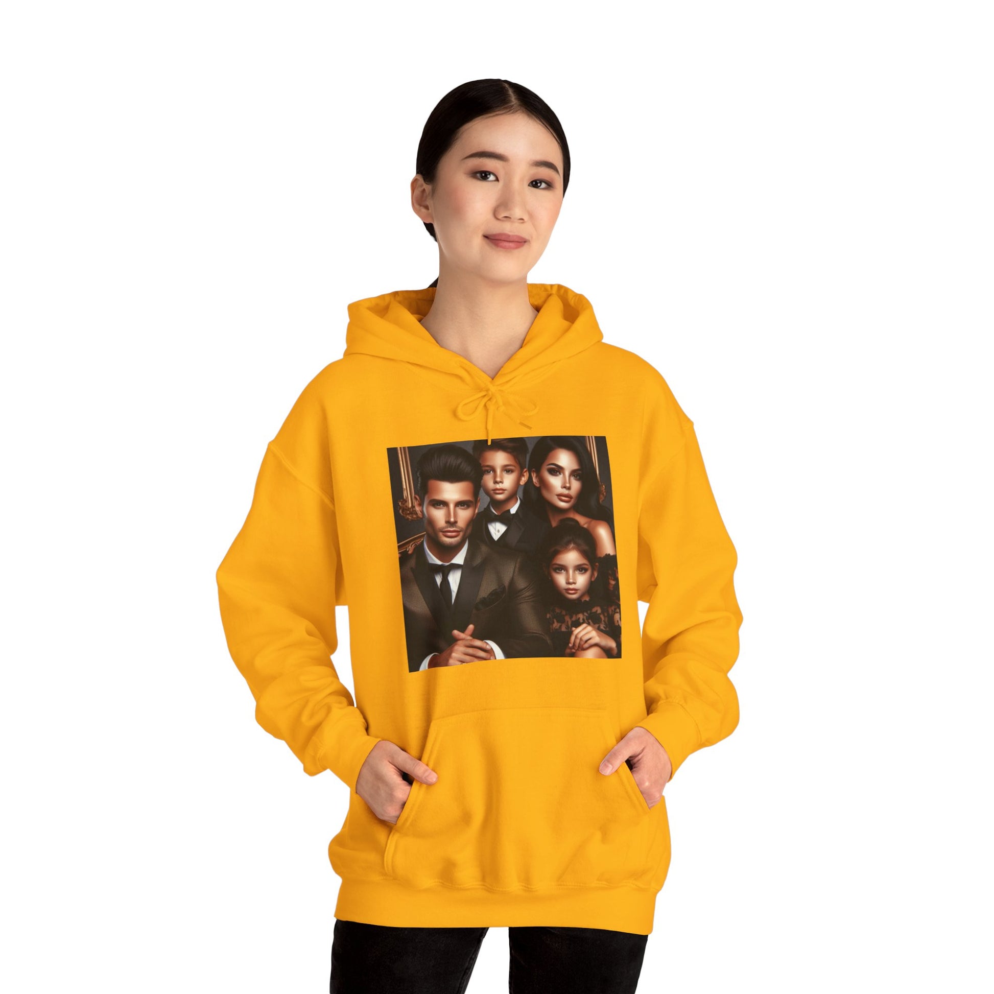 Family Portrait Hoodie Hoodie Printify
