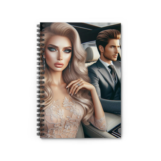 Elegant Drive Spiral Notebook Paper products Printify One Size