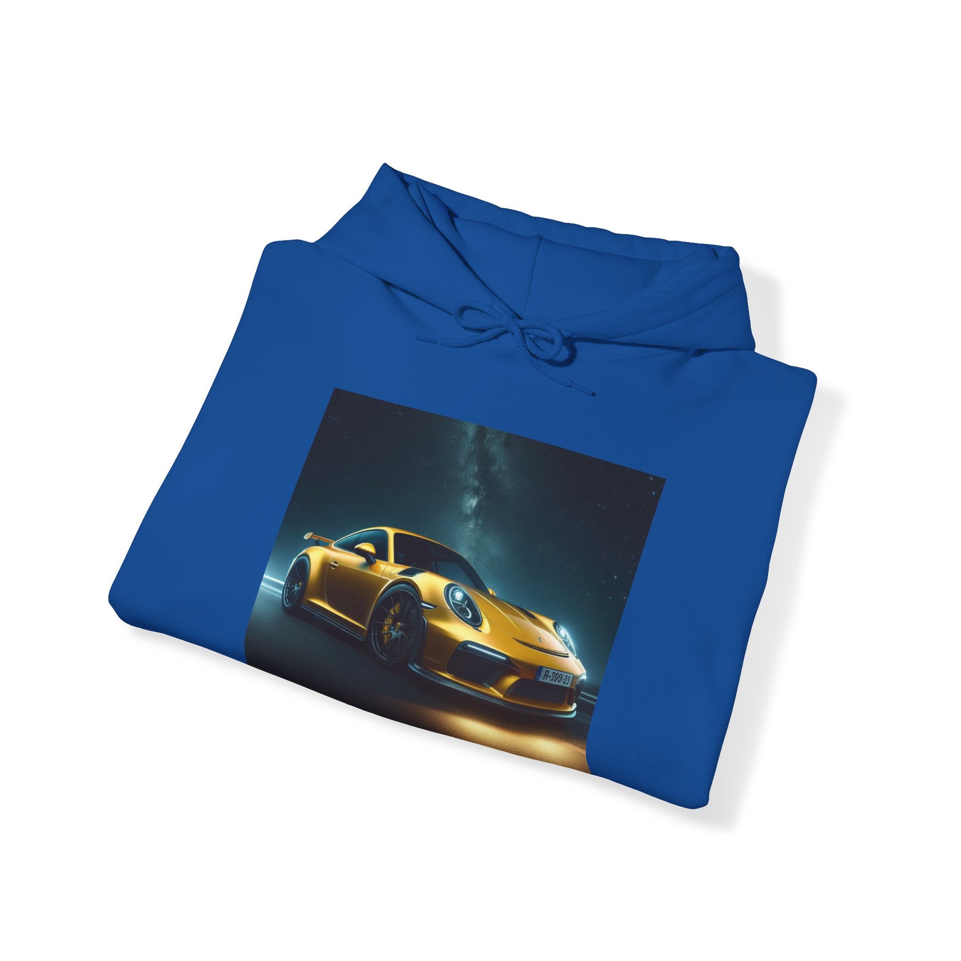 Yellow Porsche Hoodie Hoodie Printify